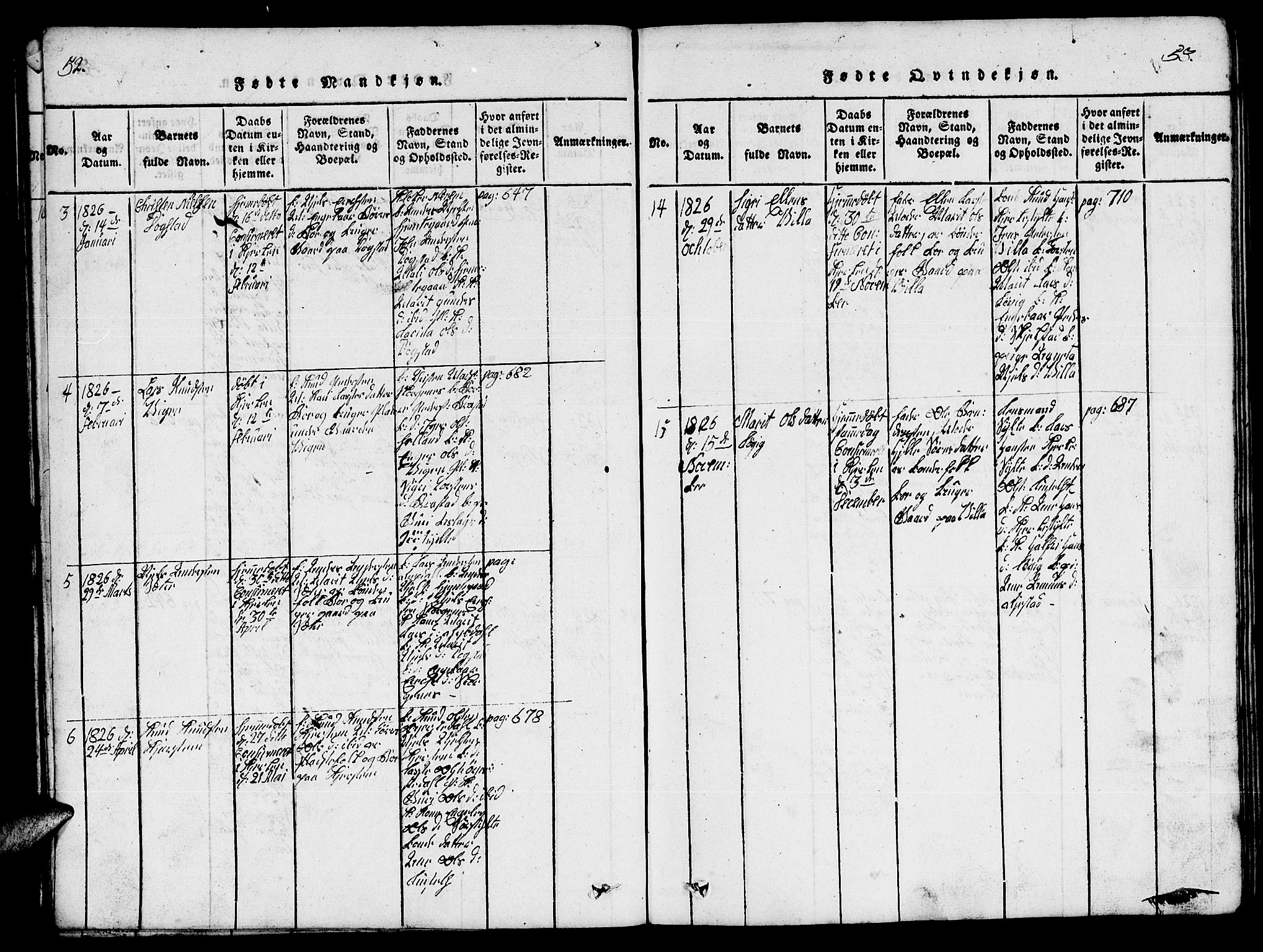 Ministerialprotokoller, klokkerbøker og fødselsregistre - Møre og Romsdal, AV/SAT-A-1454/541/L0546: Klokkerbok nr. 541C01, 1818-1856, s. 52-53