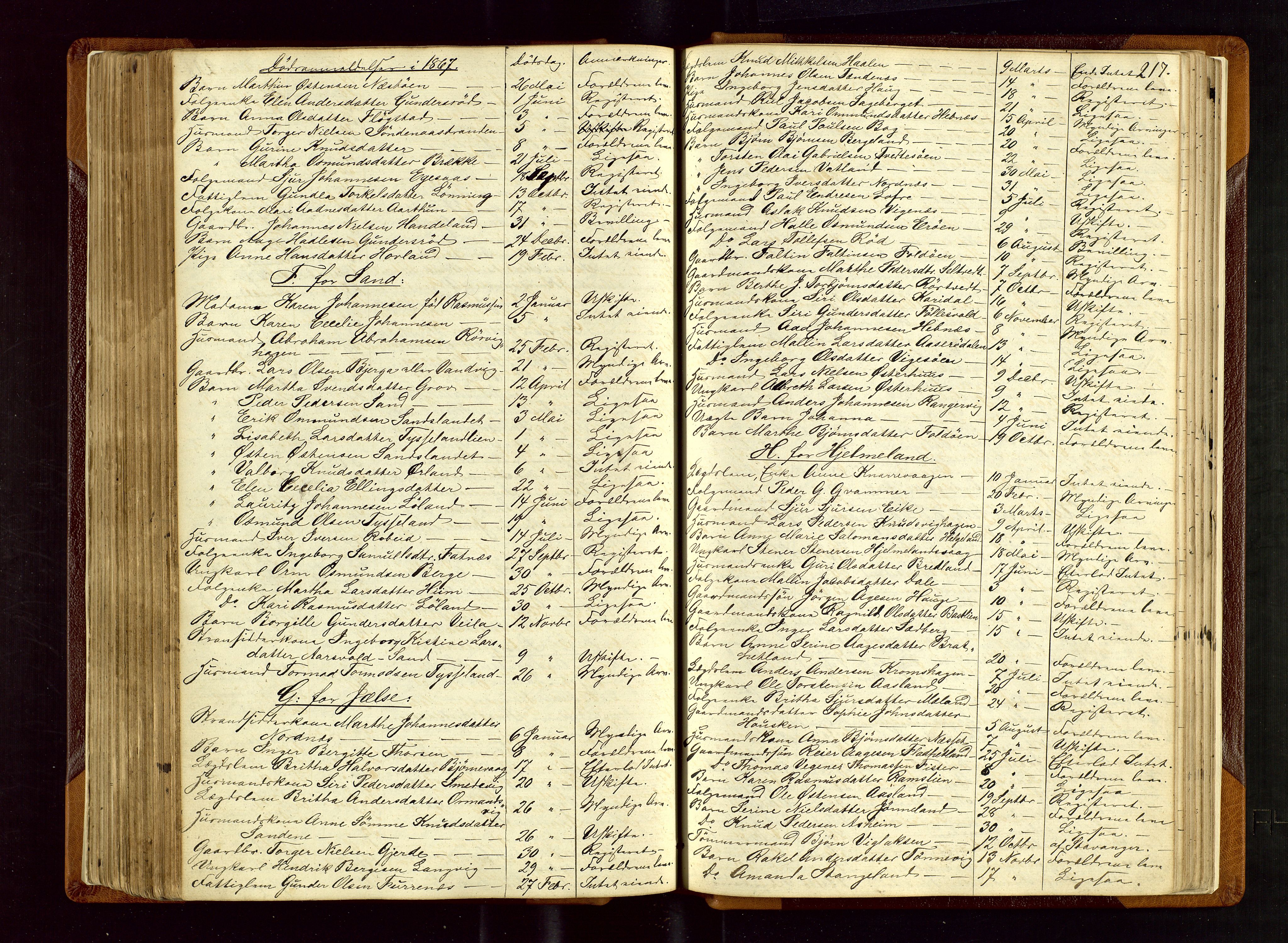 Ryfylke tingrett, AV/SAST-A-100055/001/IV/IVF/L0002: Skifteforhandlingsprotokoll A 2, 1861-1874, s. 217