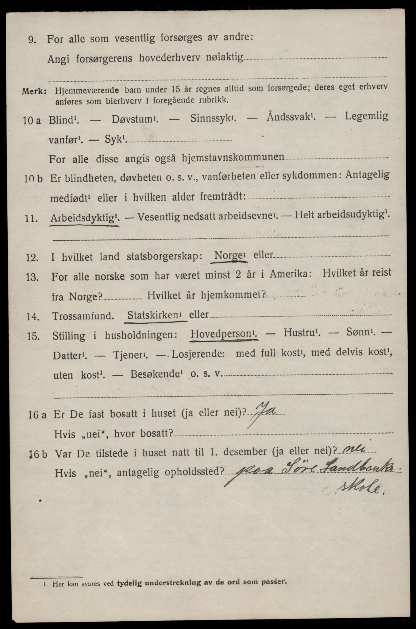 SAKO, Folketelling 1920 for 0828 Seljord herred, 1920, s. 3897