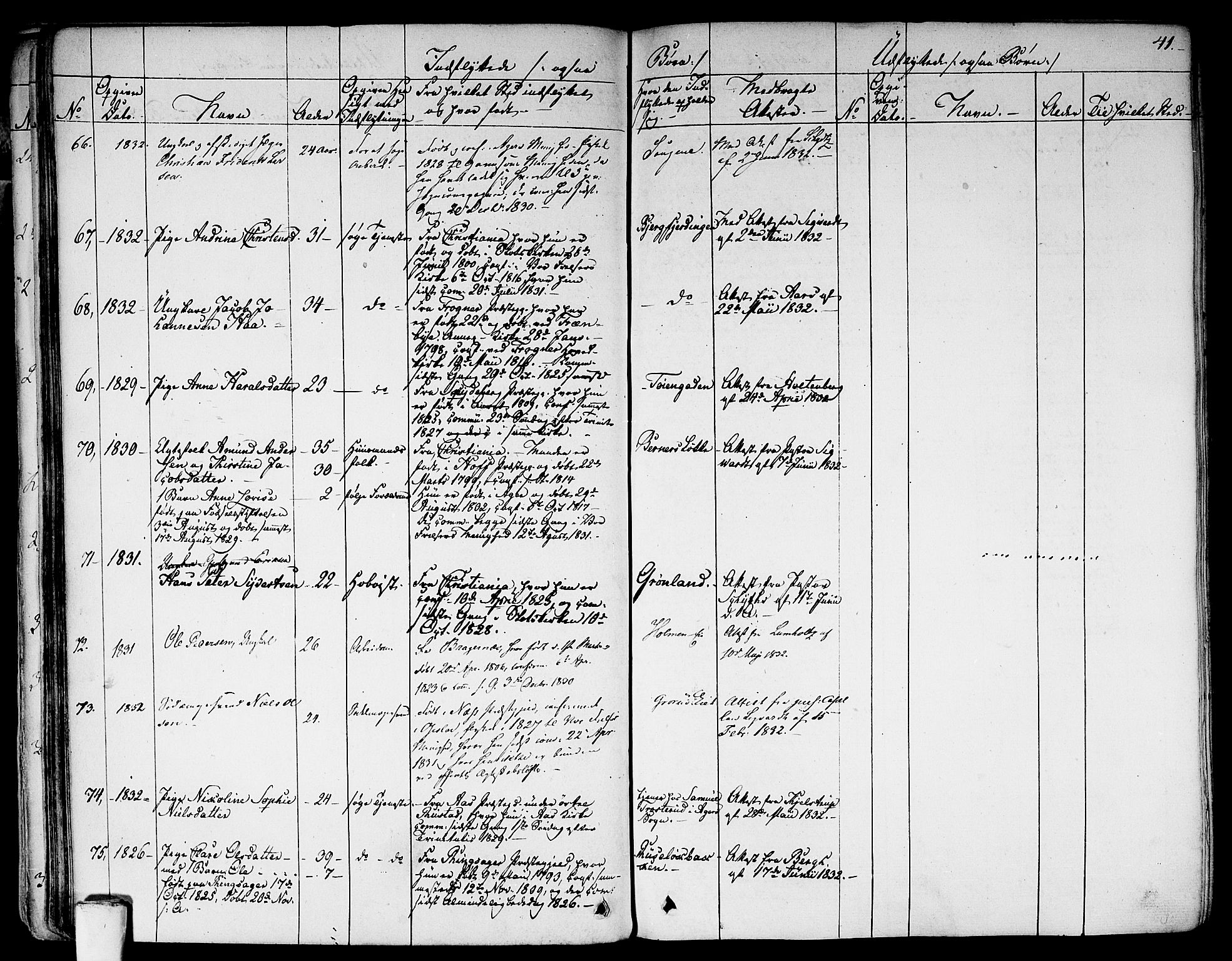 Aker prestekontor kirkebøker, AV/SAO-A-10861/F/L0018: Ministerialbok nr. 17, 1829-1852, s. 41