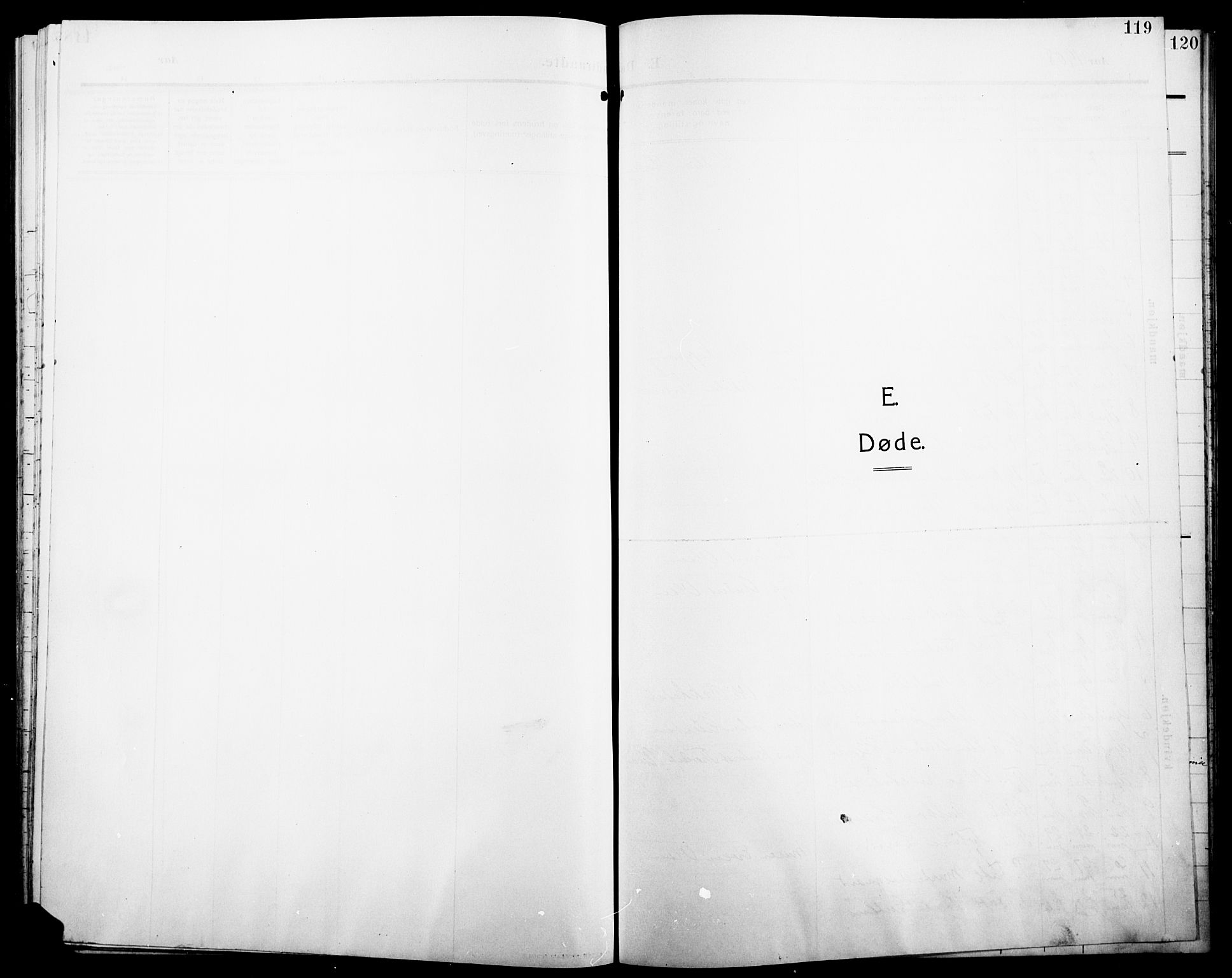 Stange prestekontor, SAH/PREST-002/L/L0014: Klokkerbok nr. 14, 1909-1917, s. 119