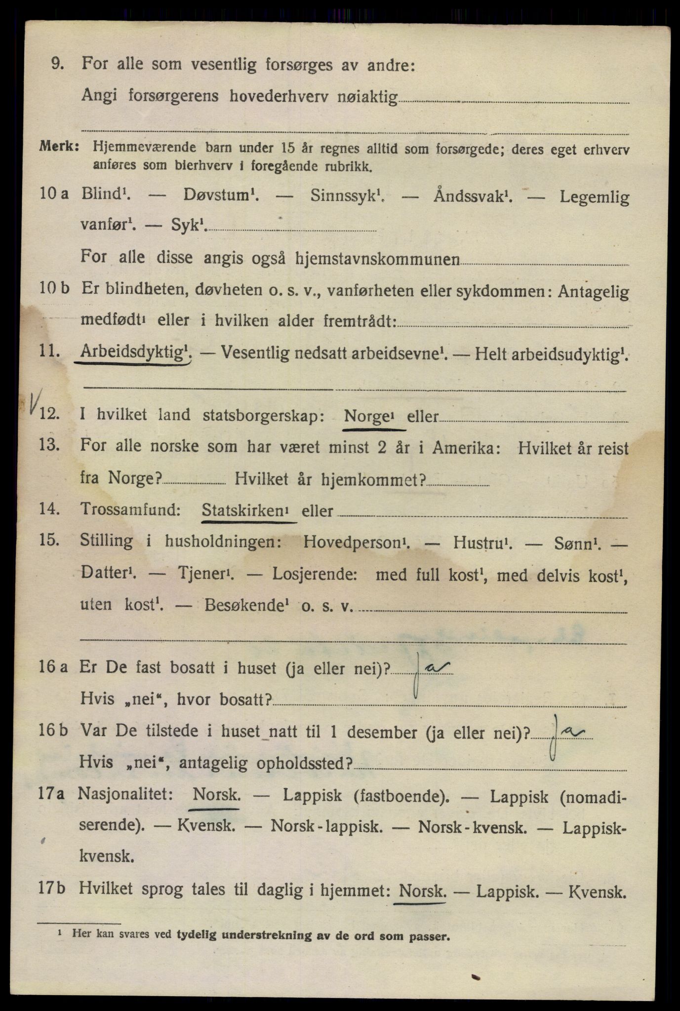 SAO, Folketelling 1920 for 0301 Kristiania kjøpstad, 1920, s. 510096