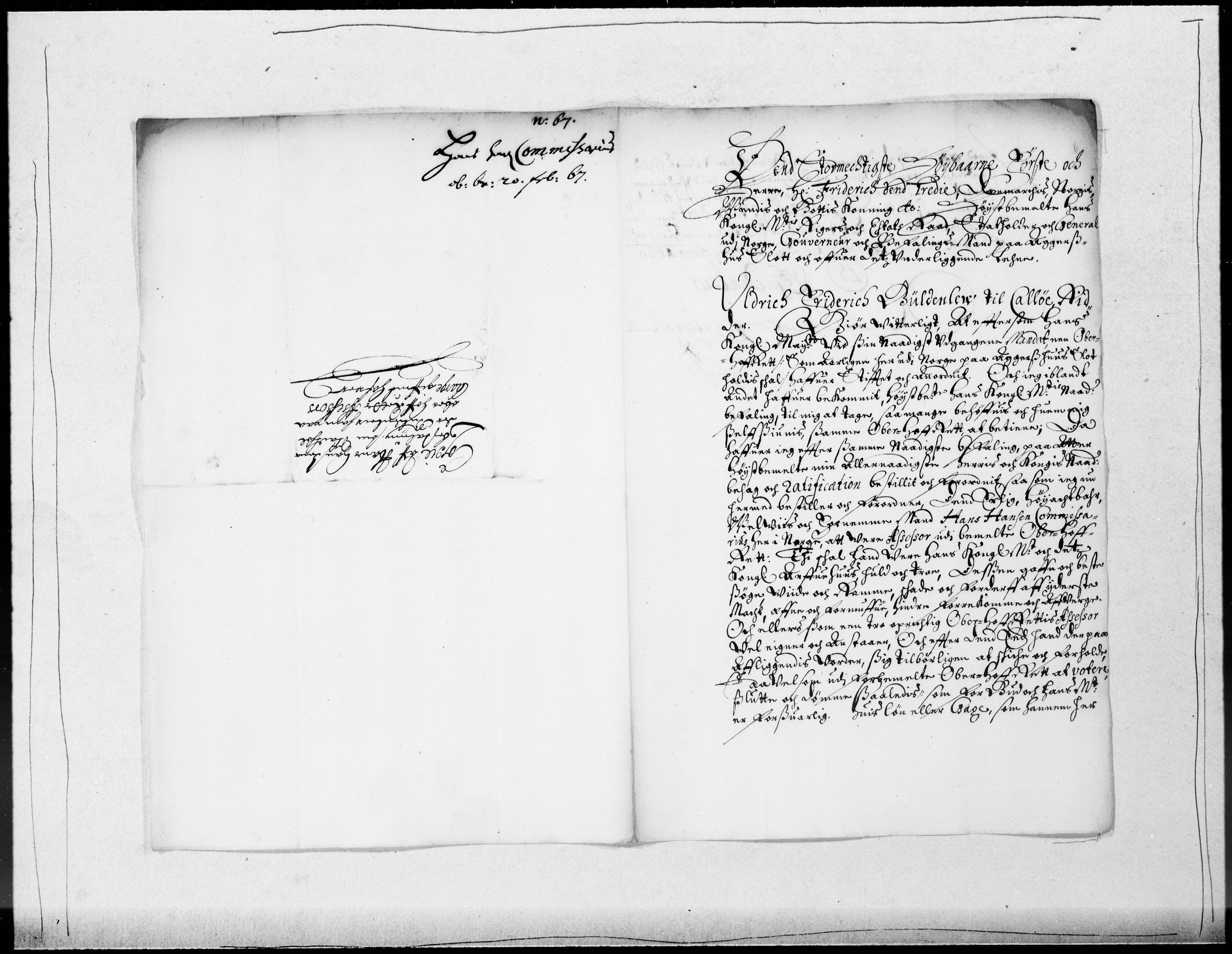 Danske Kanselli 1572-1799, AV/RA-EA-3023/F/Fc/Fcc/Fcca/L0026: Norske innlegg 1572-1799, 1666-1667, s. 151