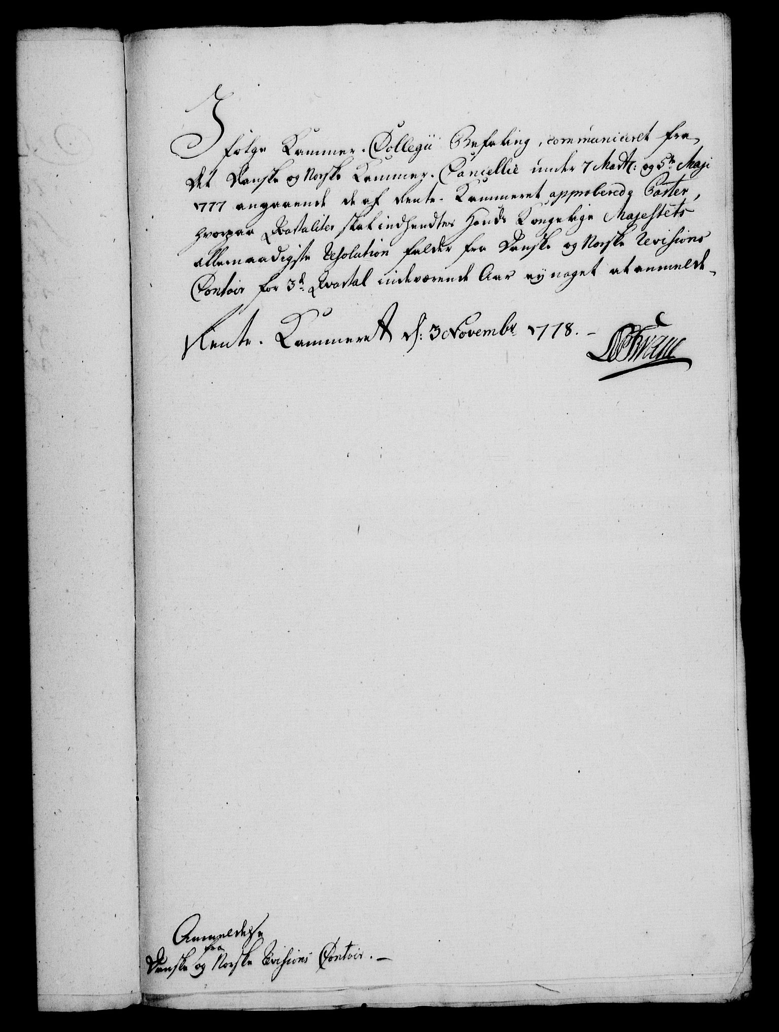 Rentekammeret, Kammerkanselliet, RA/EA-3111/G/Gf/Gfa/L0060: Norsk relasjons- og resolusjonsprotokoll (merket RK 52.60), 1778, s. 615