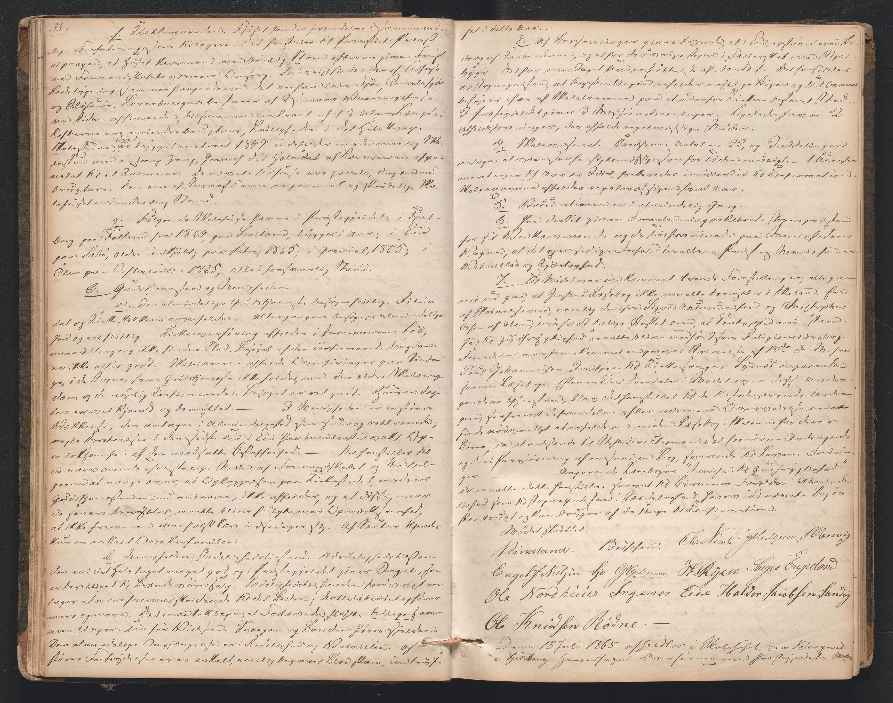 Nordre Sunnhordland prosti, AV/SAB-A-99912/F/L0001: Visitasprotokoll , 1860-1959, s. 33