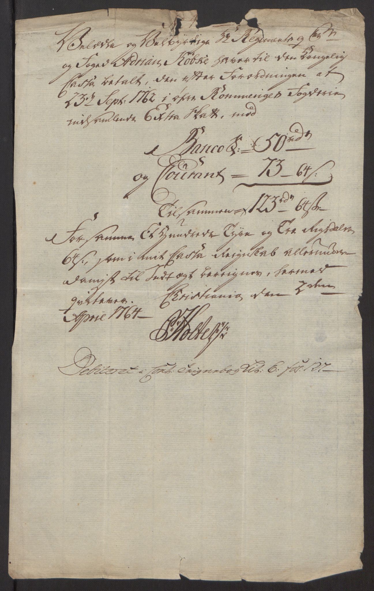 Rentekammeret inntil 1814, Reviderte regnskaper, Fogderegnskap, AV/RA-EA-4092/R12/L0803: Ekstraskatten Øvre Romerike, 1763-1764, s. 181