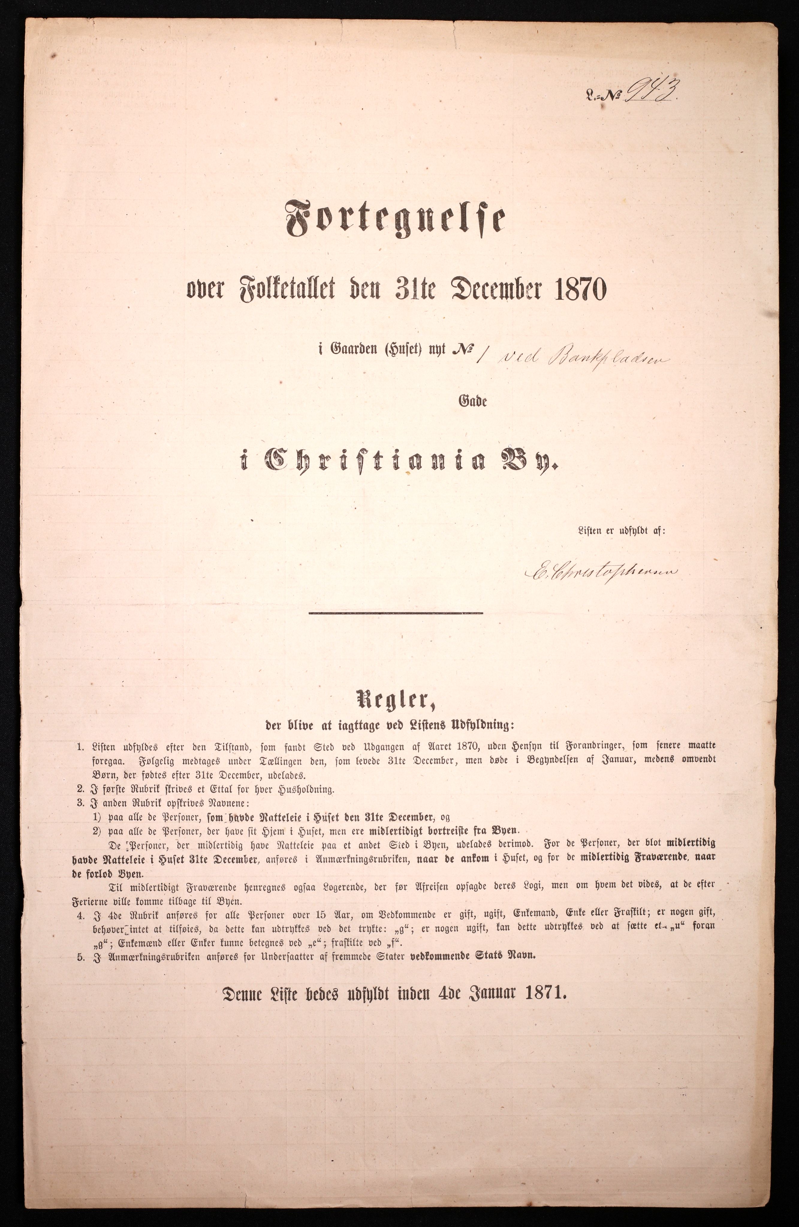 RA, Folketelling 1870 for 0301 Kristiania kjøpstad, 1870, s. 360