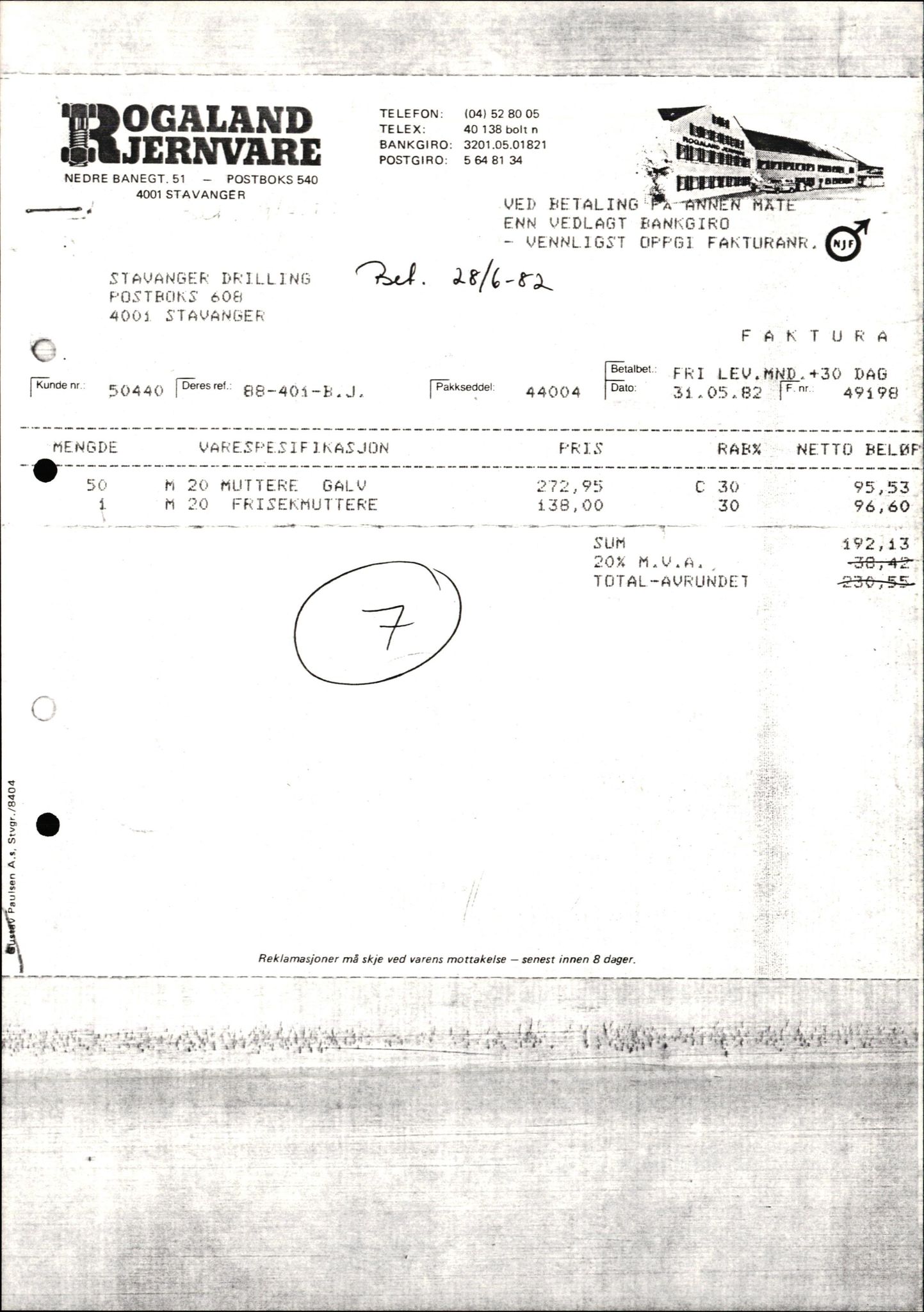 Pa 1503 - Stavanger Drilling AS, AV/SAST-A-101906/2/E/Ec/Eca/L0010: Forsikring, 1976-1983