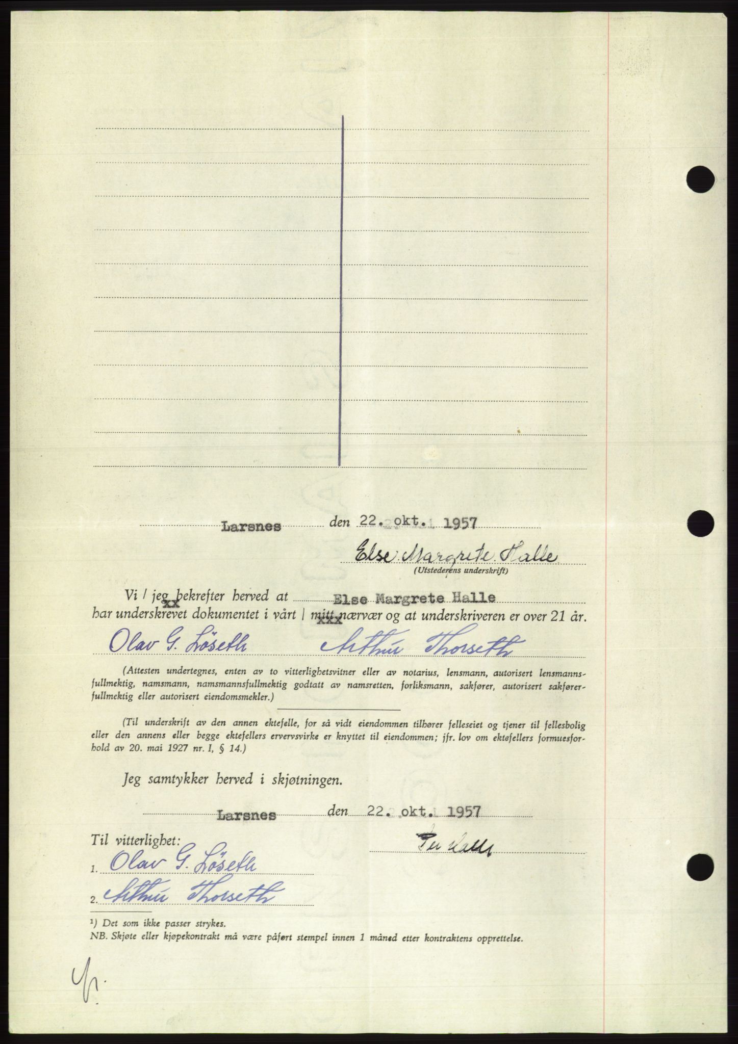 Søre Sunnmøre sorenskriveri, AV/SAT-A-4122/1/2/2C/L0108: Pantebok nr. 34A, 1957-1958, Dagboknr: 2671/1957