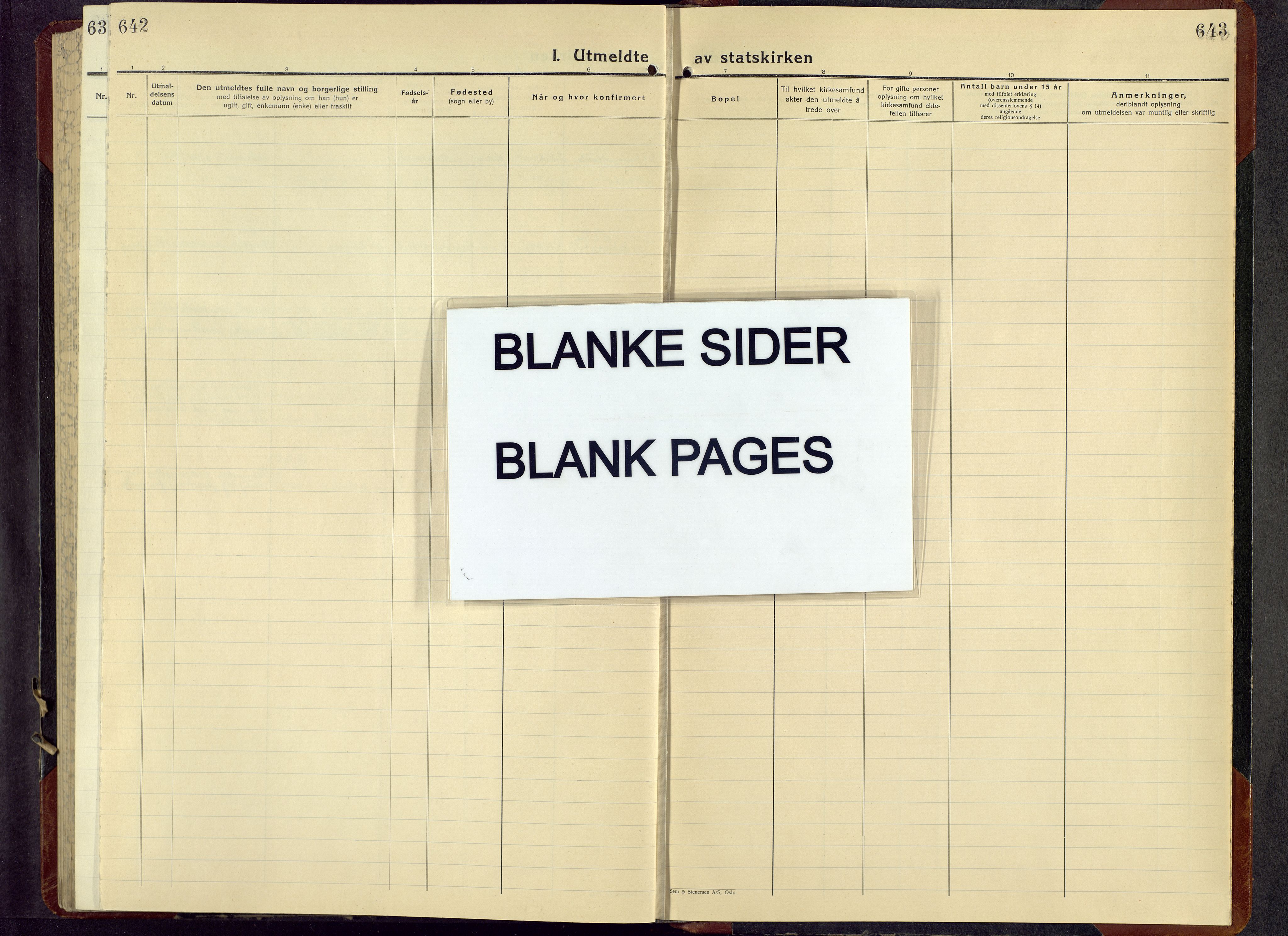 Ringsaker prestekontor, AV/SAH-PREST-014/L/La/L0021: Klokkerbok nr. 21, 1947-1956, s. 643