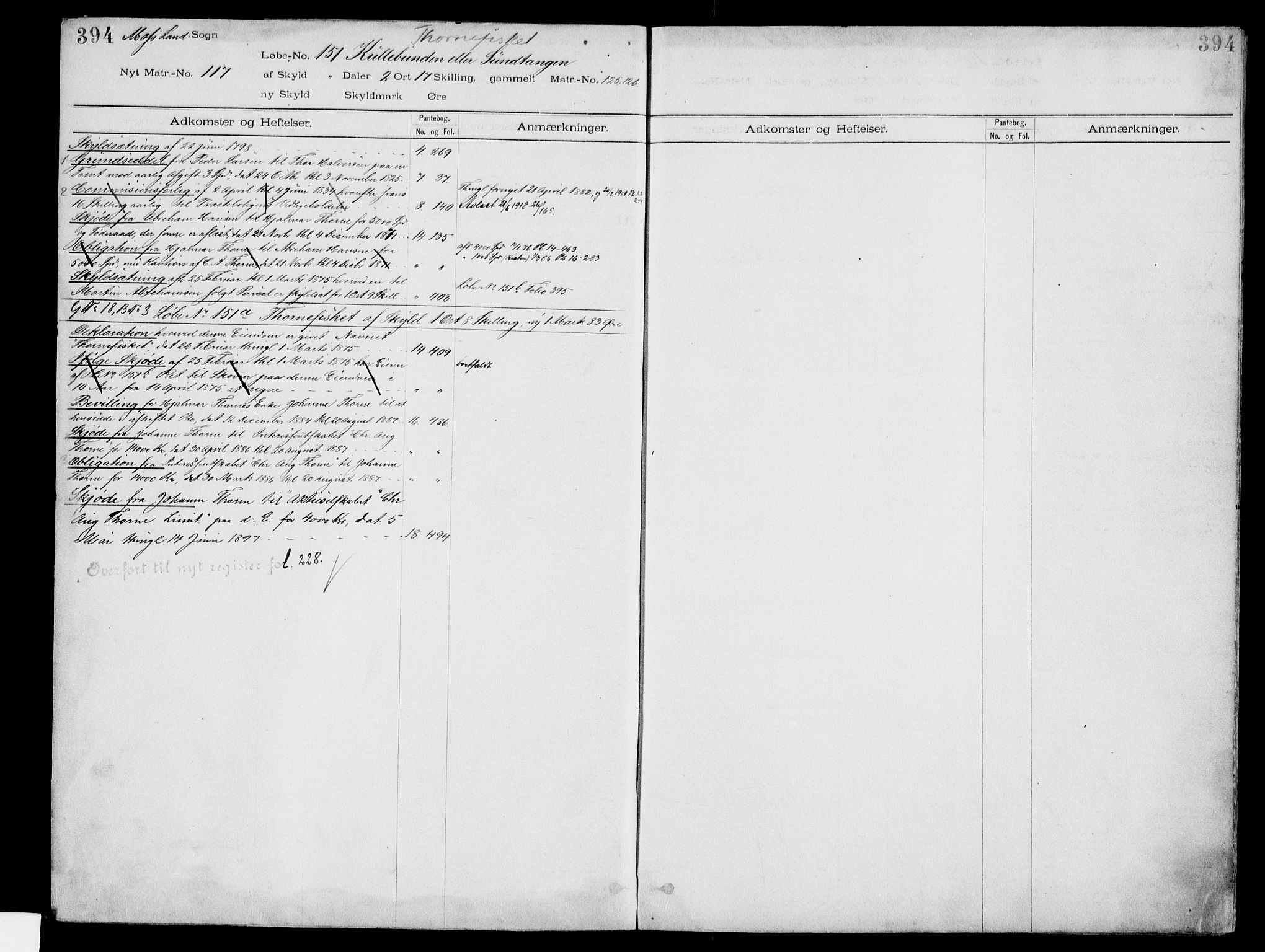 Moss sorenskriveri, SAO/A-10168: Panteregister nr. IV 3b, 1769-1926, s. 394
