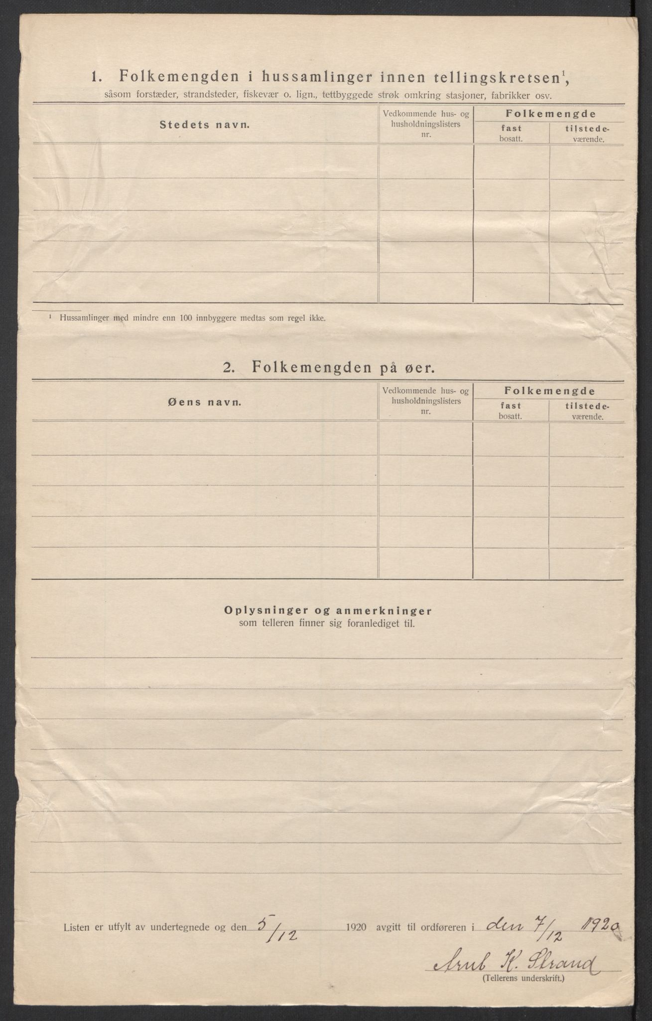 SAT, Folketelling 1920 for 1551 Eide herred, 1920, s. 8