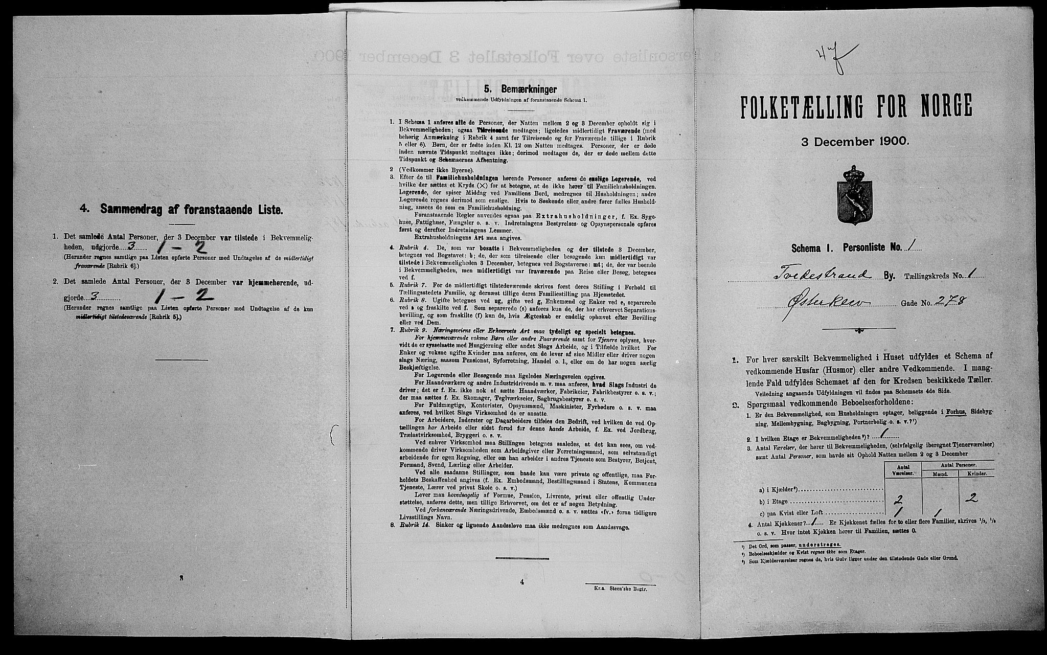 SAK, Folketelling 1900 for 0902 Tvedestrand ladested, 1900, s. 361