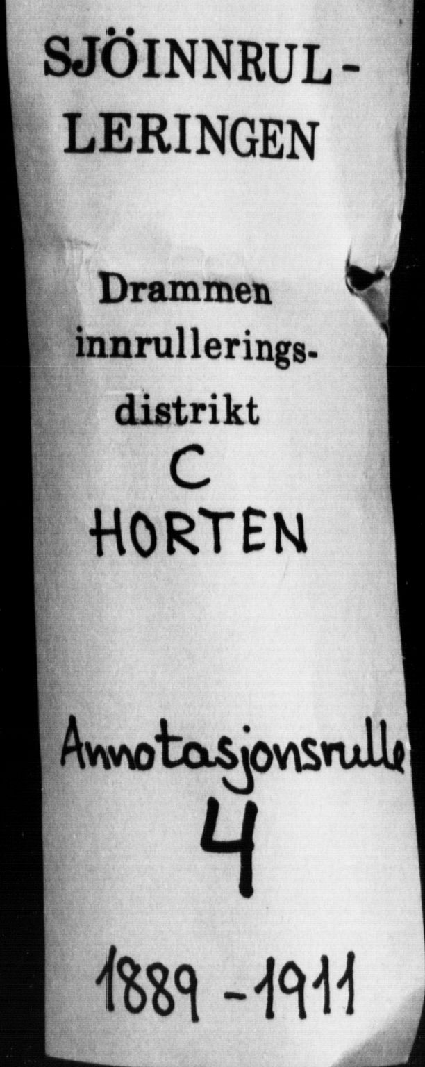 Horten innrulleringskontor, SAKO/A-785/F/Fb/L0004: Annotasjonsrulle, 1889-1911, s. 1