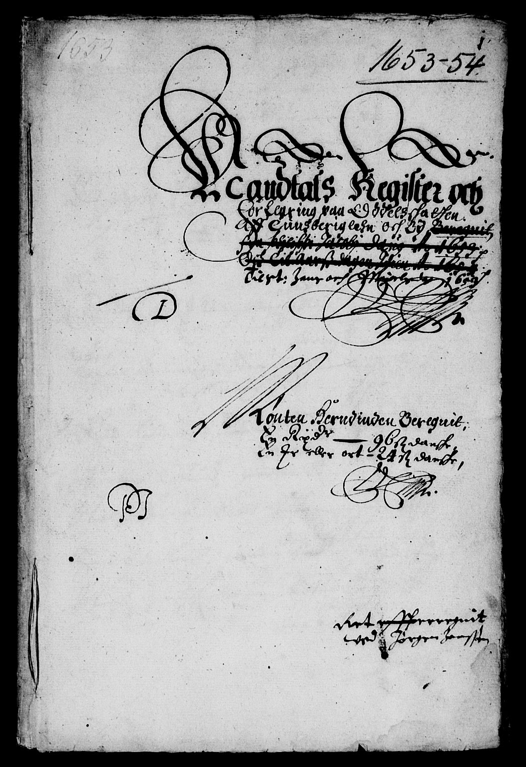 Rentekammeret inntil 1814, Reviderte regnskaper, Lensregnskaper, AV/RA-EA-5023/R/Rb/Rbo/L0031: Tønsberg len, 1651-1654