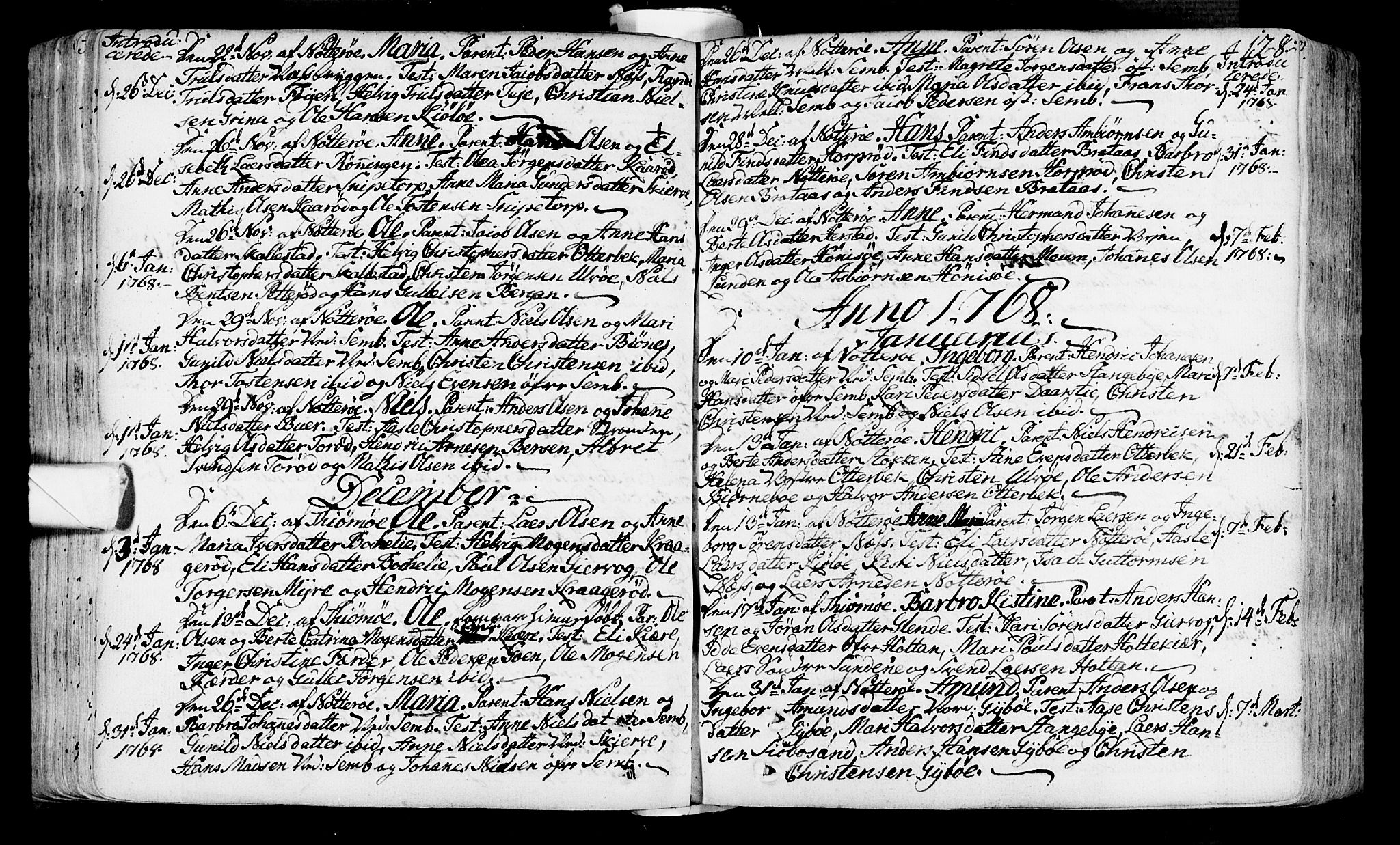 Nøtterøy kirkebøker, AV/SAKO-A-354/F/Fa/L0002: Ministerialbok nr. I 2, 1738-1790, s. 128