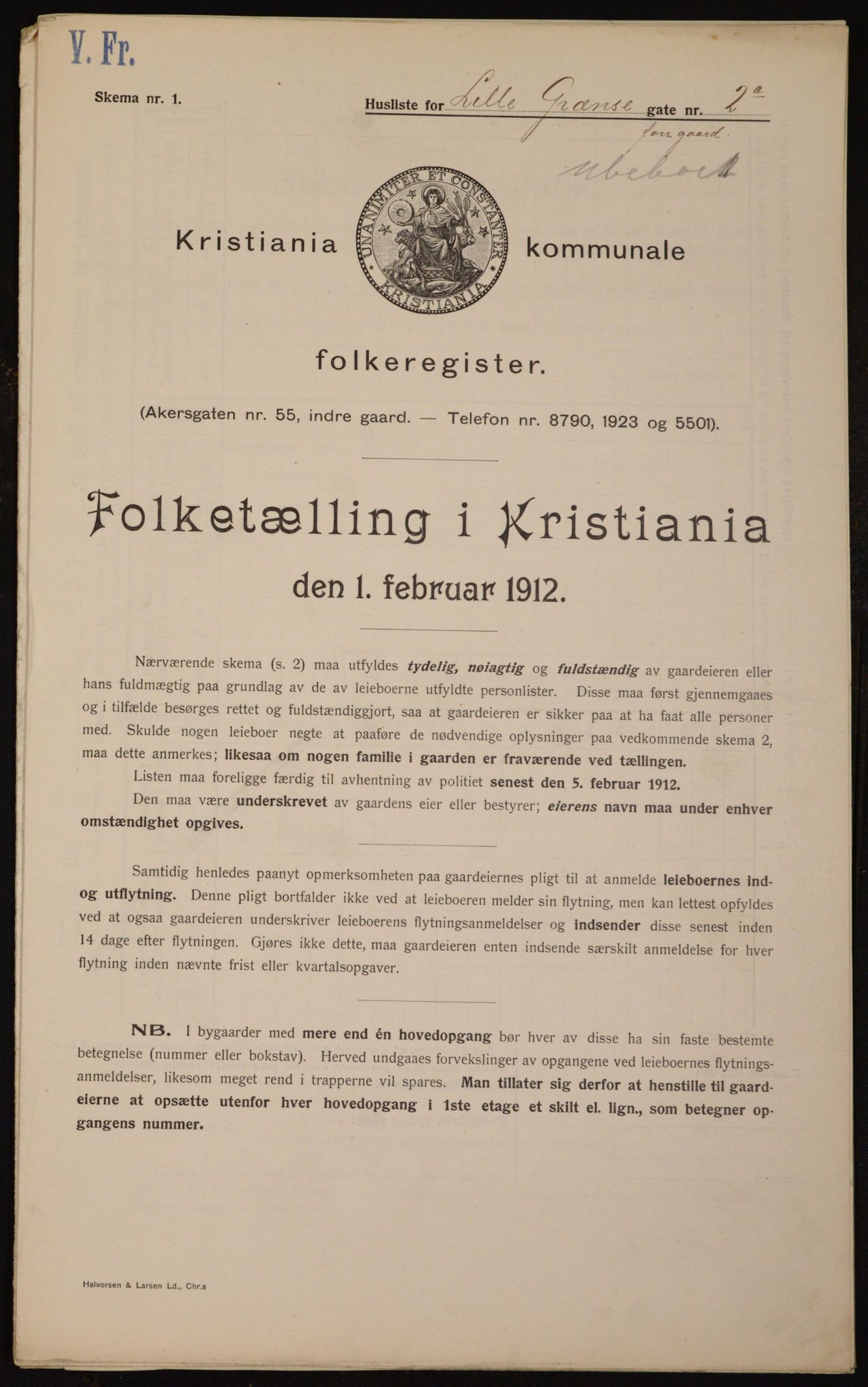 OBA, Kommunal folketelling 1.2.1912 for Kristiania, 1912, s. 57873