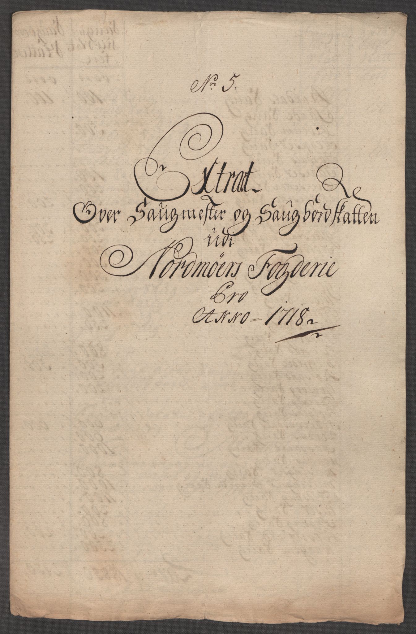 Rentekammeret inntil 1814, Reviderte regnskaper, Fogderegnskap, RA/EA-4092/R56/L3751: Fogderegnskap Nordmøre, 1718, s. 111