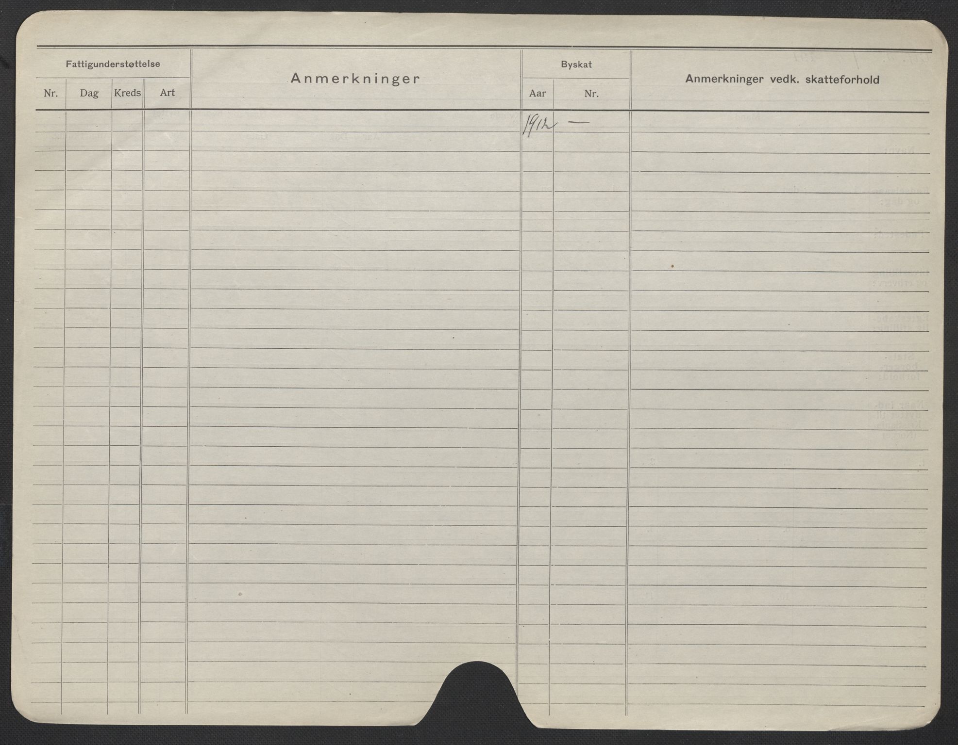 Oslo folkeregister, Registerkort, SAO/A-11715/F/Fa/Fac/L0020: Kvinner, 1906-1914, s. 1126b
