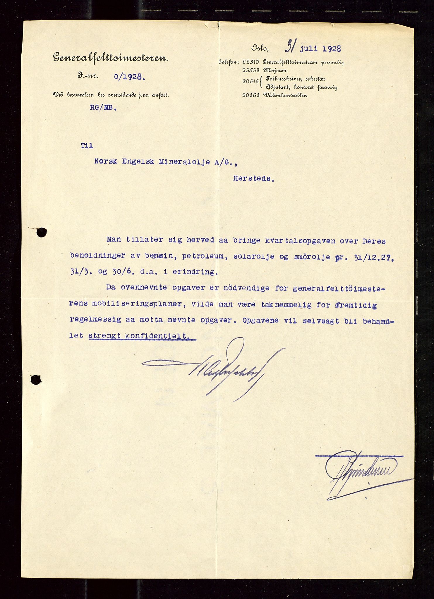 Pa 1521 - A/S Norske Shell, SAST/A-101915/E/Ea/Eaa/L0015: Sjefskorrespondanse, 1928-1929, s. 3