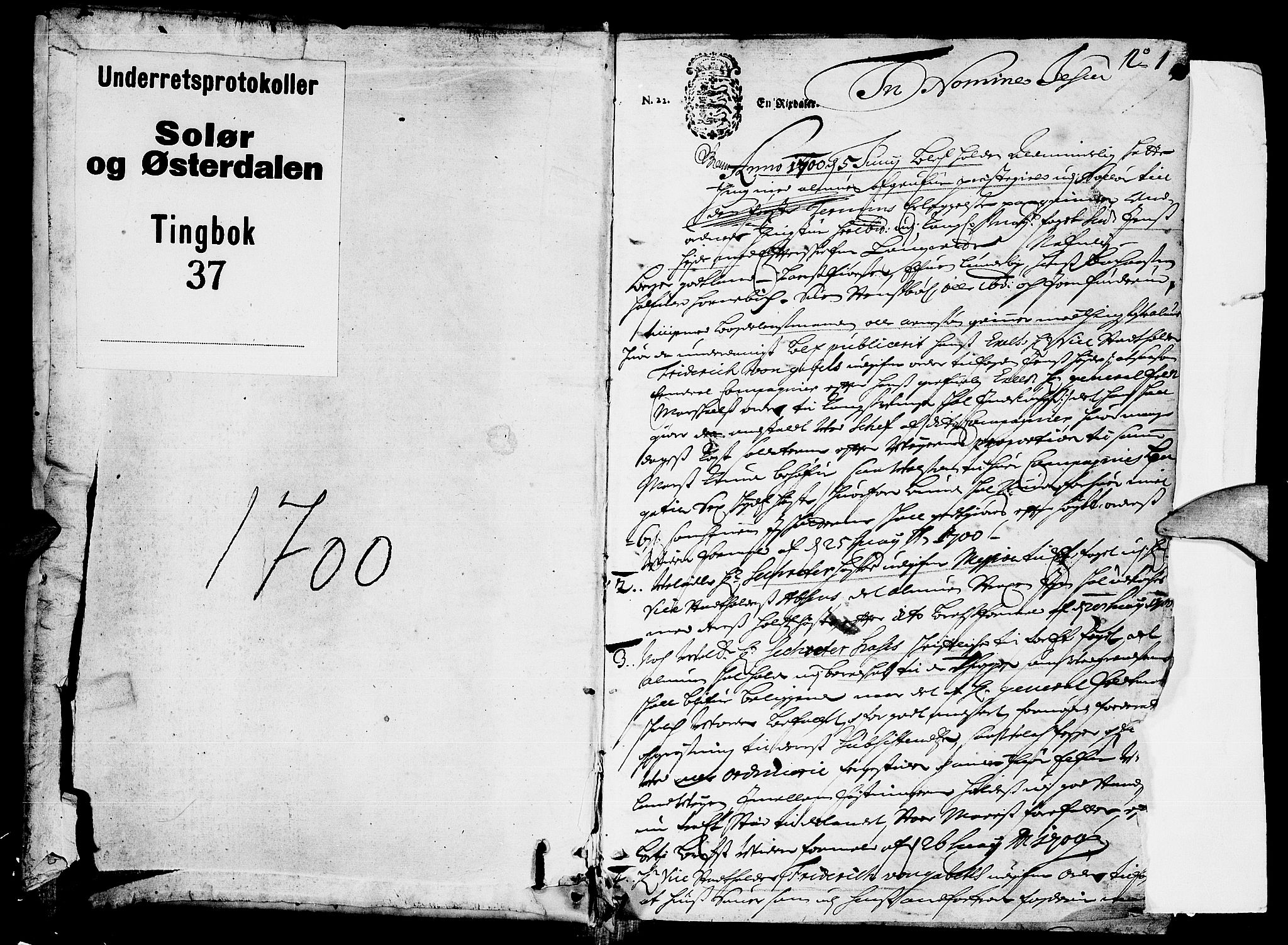 Solør og Østerdalen sorenskriveri, AV/SAH-TING-024/G/Gb/L0037: Tingbok, 1700, s. 0b-1a