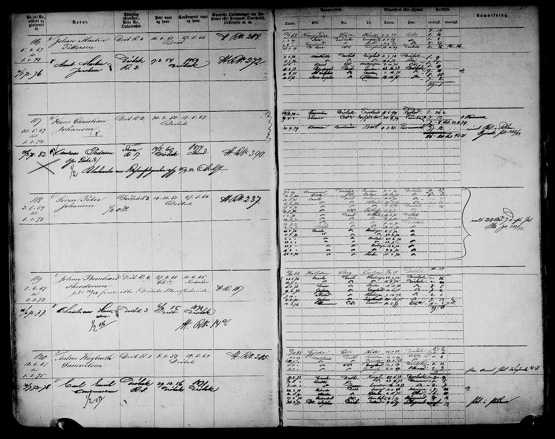 Drøbak mønstringskontor, AV/SAO-A-10569f/F/Fc/Fca/L0002: Patent nr. 1-672, 1865-1916, s. 26