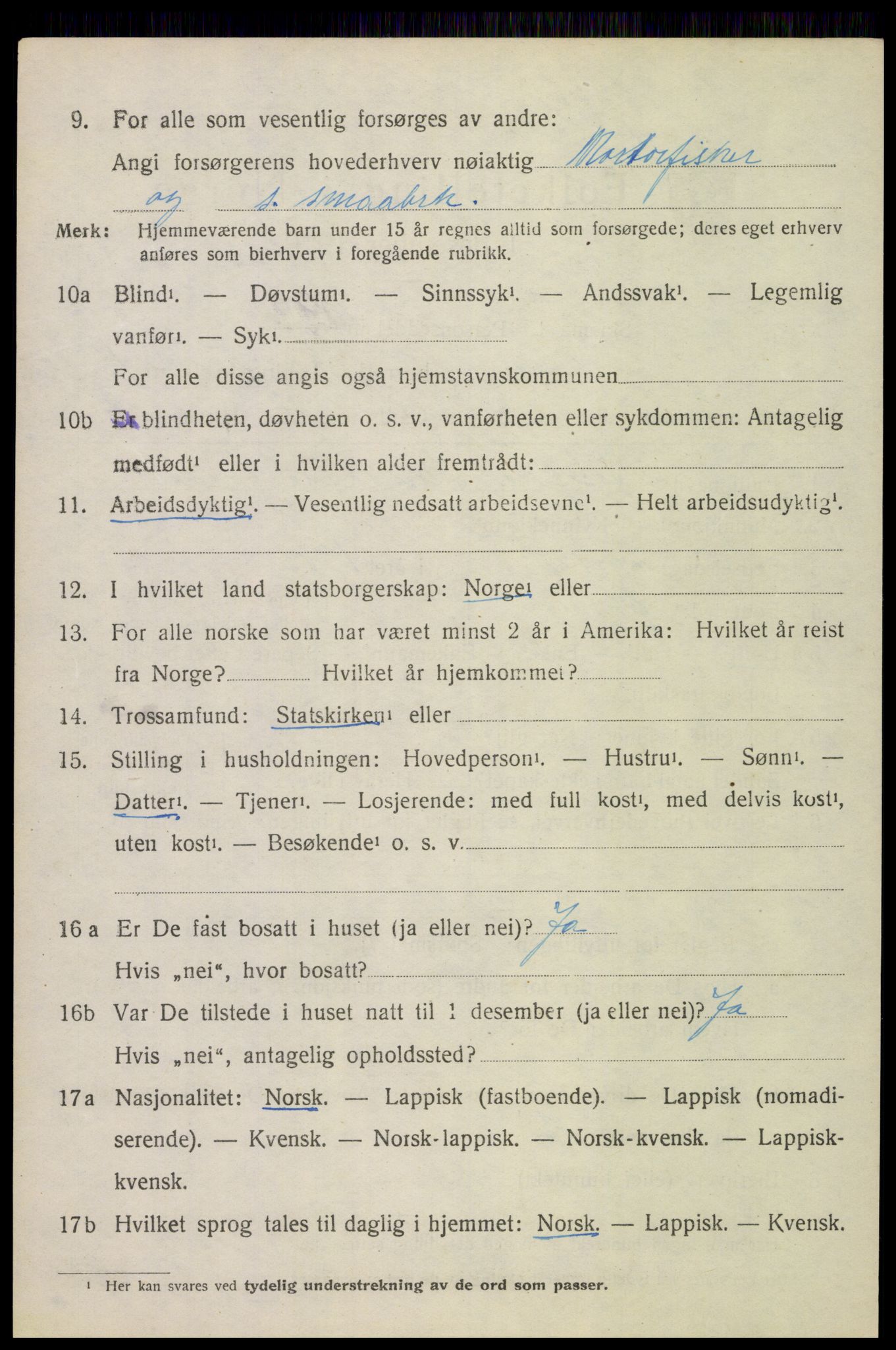 SAT, Folketelling 1920 for 1868 Øksnes herred, 1920, s. 1129