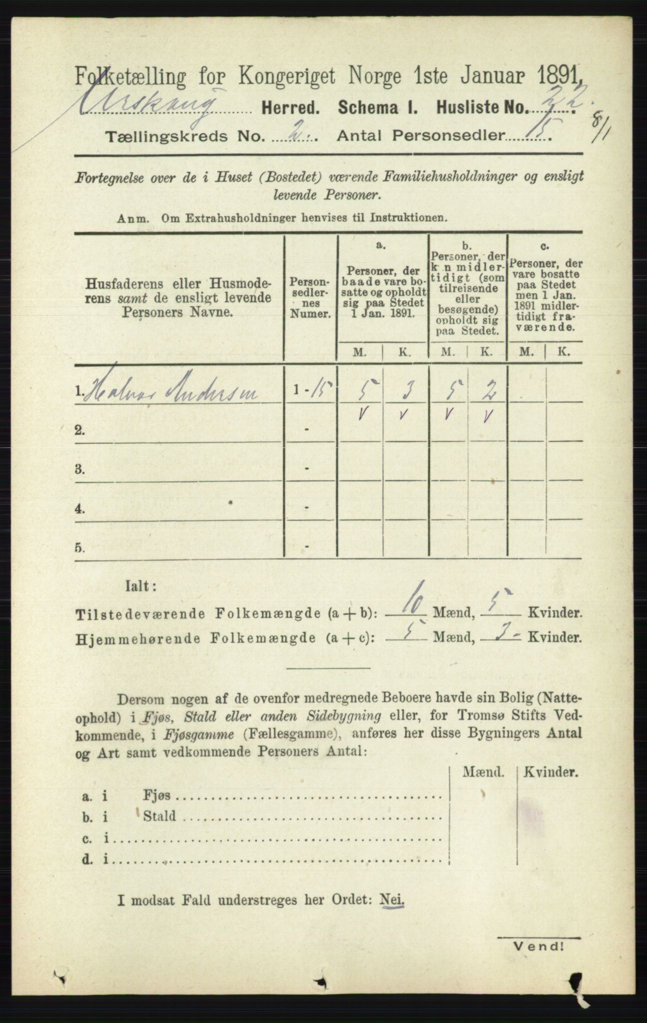 RA, Folketelling 1891 for 0224 Aurskog herred, 1891, s. 184