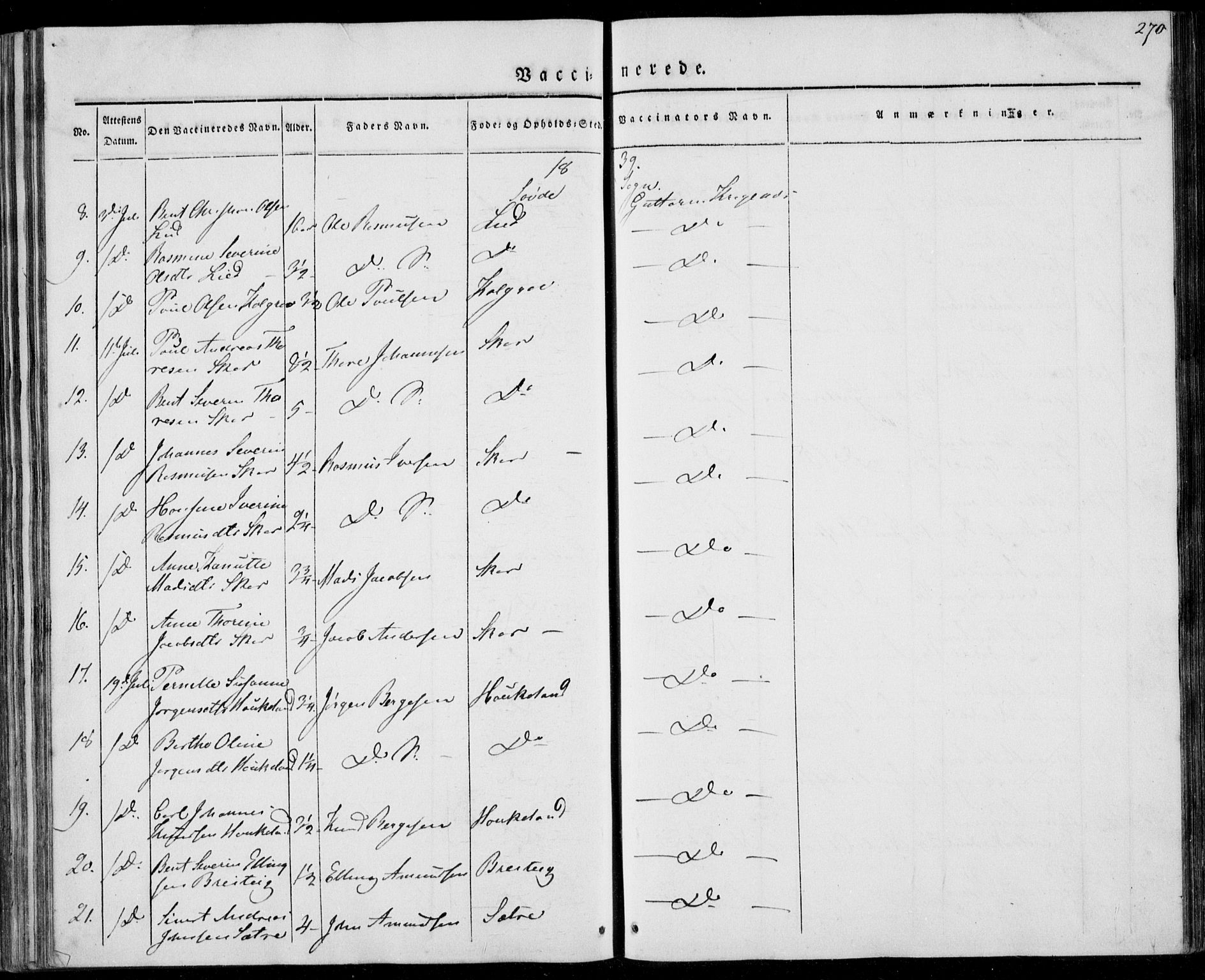 Ministerialprotokoller, klokkerbøker og fødselsregistre - Møre og Romsdal, AV/SAT-A-1454/501/L0005: Ministerialbok nr. 501A05, 1831-1844, s. 270