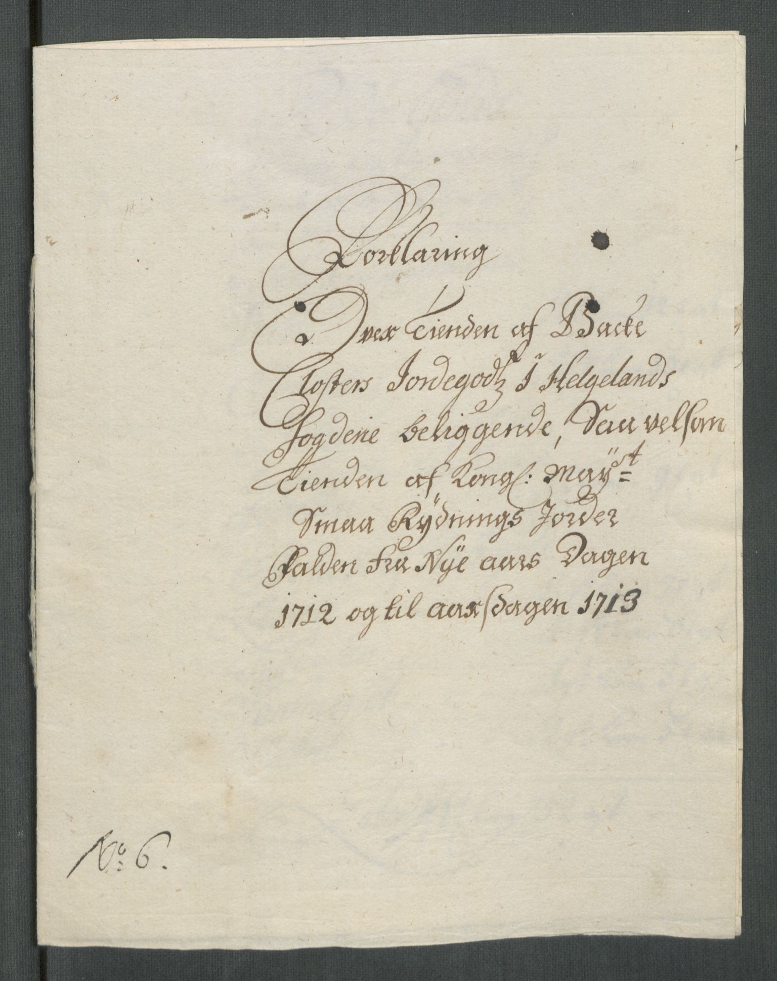 Rentekammeret inntil 1814, Reviderte regnskaper, Fogderegnskap, RA/EA-4092/R65/L4512: Fogderegnskap Helgeland, 1712-1713, s. 122