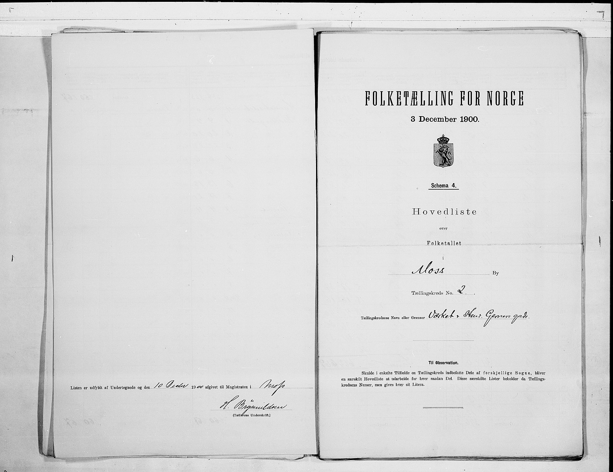 SAO, Folketelling 1900 for 0104 Moss kjøpstad, 1900, s. 6