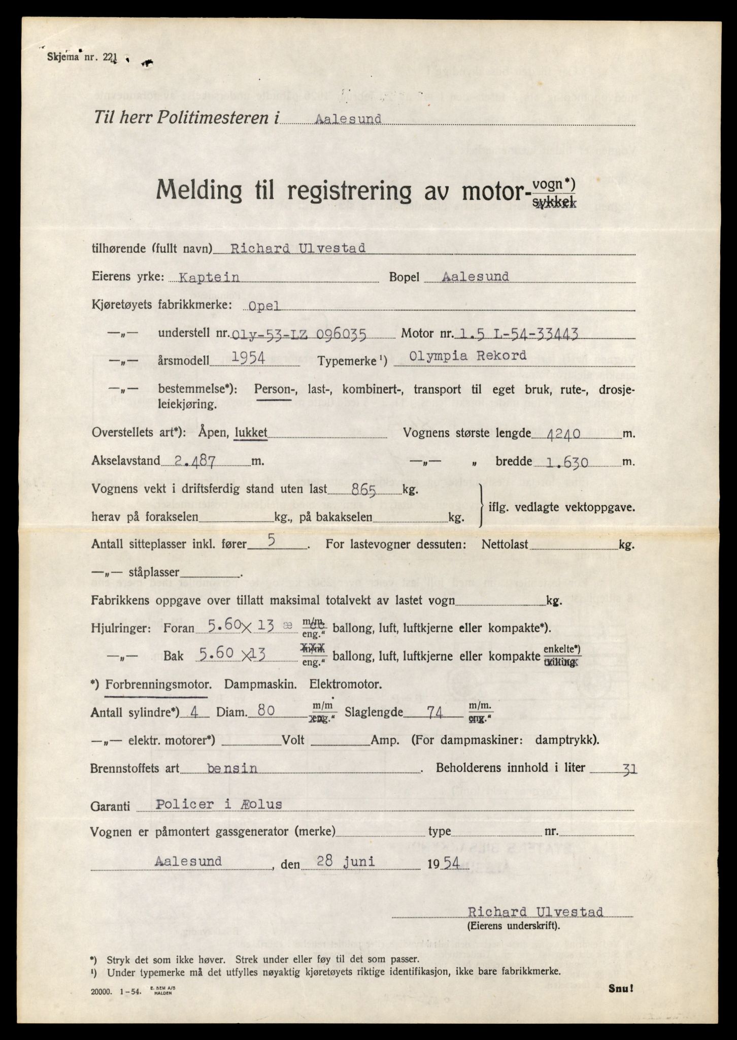 Møre og Romsdal vegkontor - Ålesund trafikkstasjon, AV/SAT-A-4099/F/Fe/L0046: Registreringskort for kjøretøy T 14445 - T 14579, 1927-1998