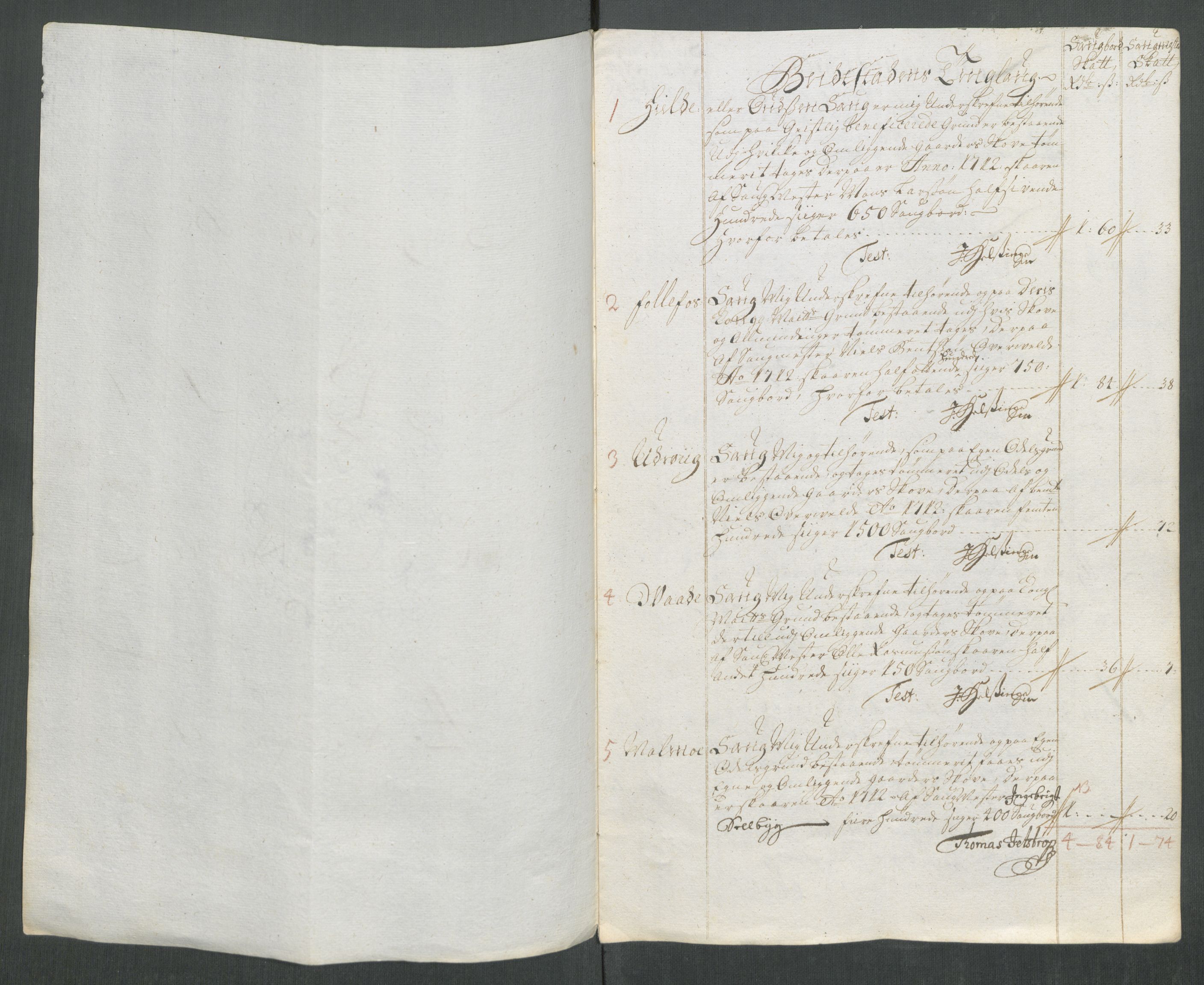 Rentekammeret inntil 1814, Reviderte regnskaper, Fogderegnskap, AV/RA-EA-4092/R63/L4320: Fogderegnskap Inderøy, 1712, s. 153