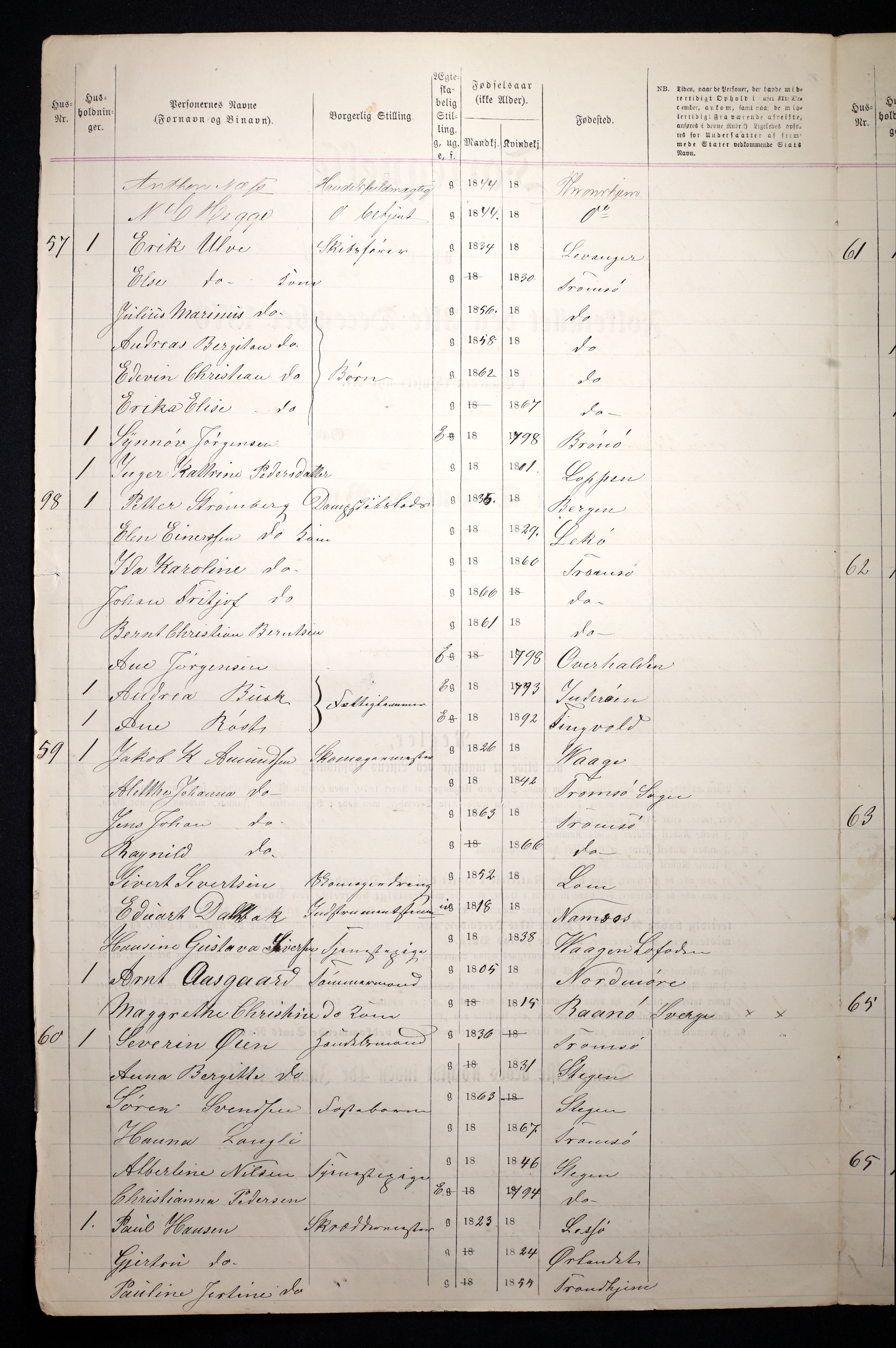 RA, Folketelling 1870 for 1902 Tromsø kjøpstad, 1870, s. 76