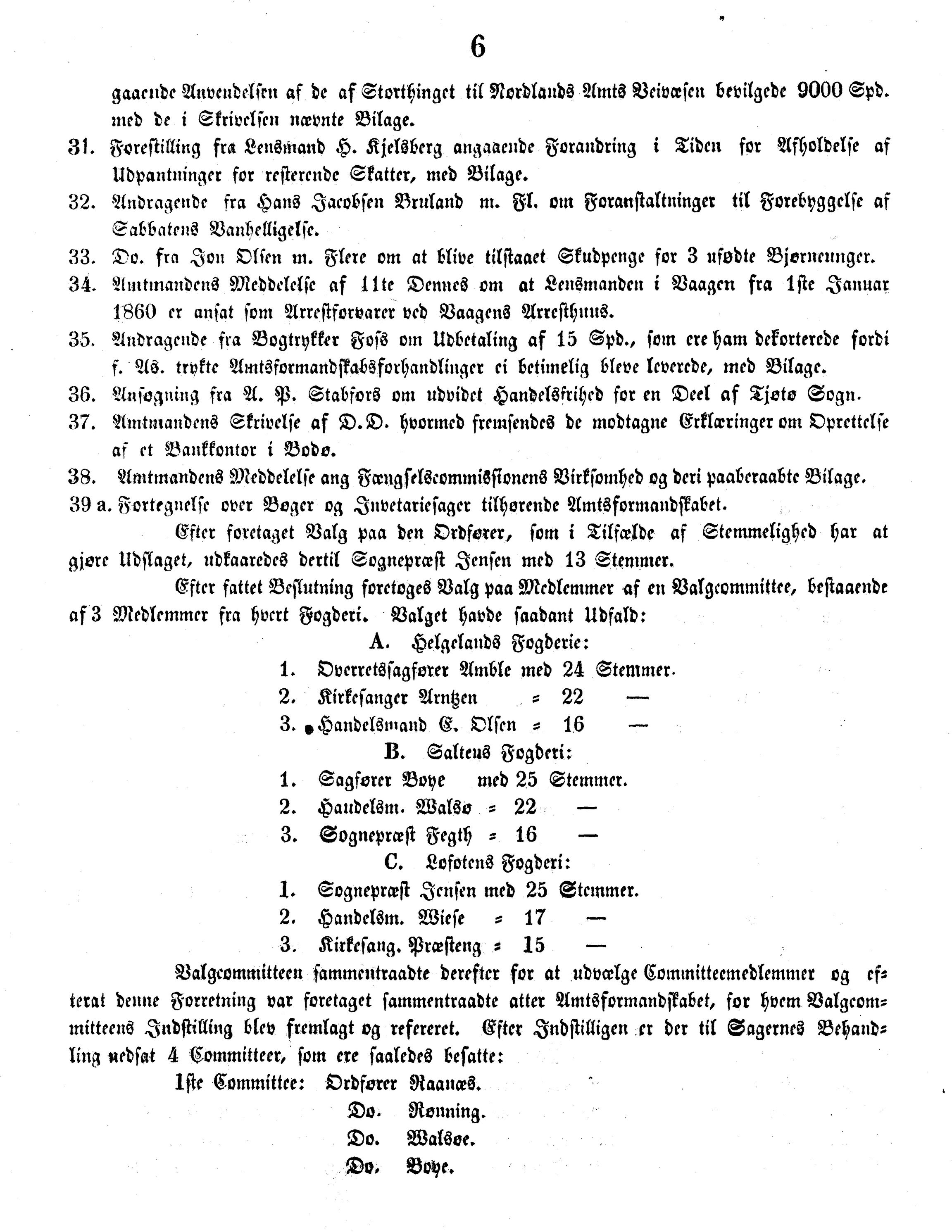 Nordland Fylkeskommune. Fylkestinget, AIN/NFK-17/176/A/Ac/L0003: Fylkestingsforhandlinger 1850-1860, 1850-1860