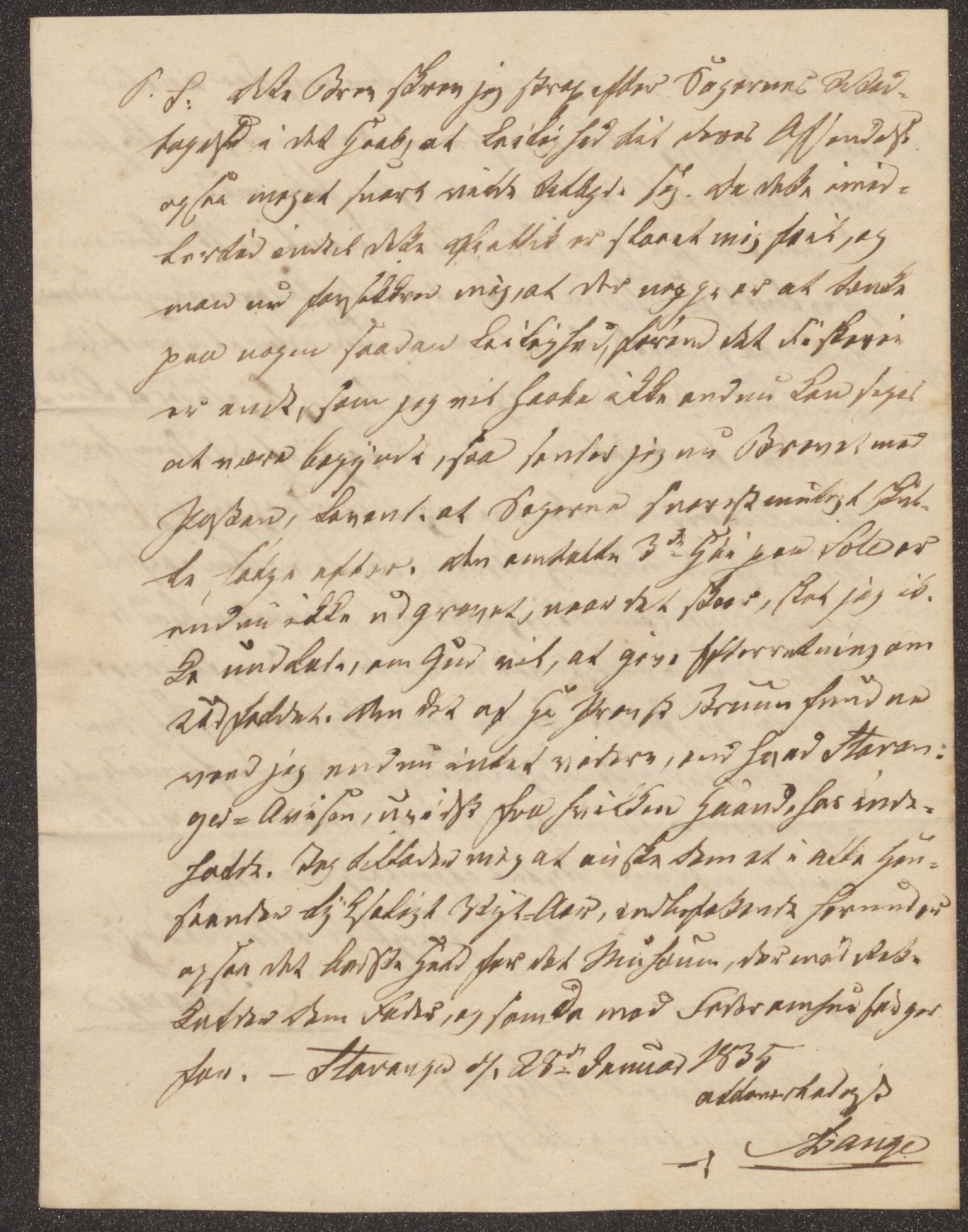 Bergens Museum, UMB/A007/D/Da/L0007/0001: Brevsamling 1834 - 1835 / Brevsamling 1834, 1834
