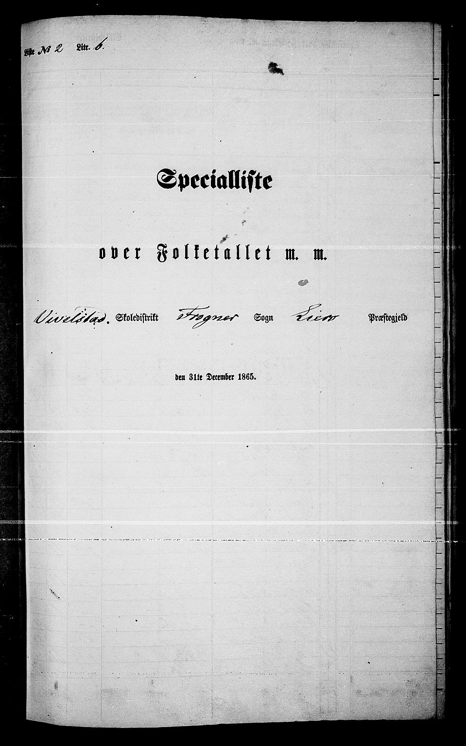 RA, Folketelling 1865 for 0626P Lier prestegjeld, 1865, s. 53