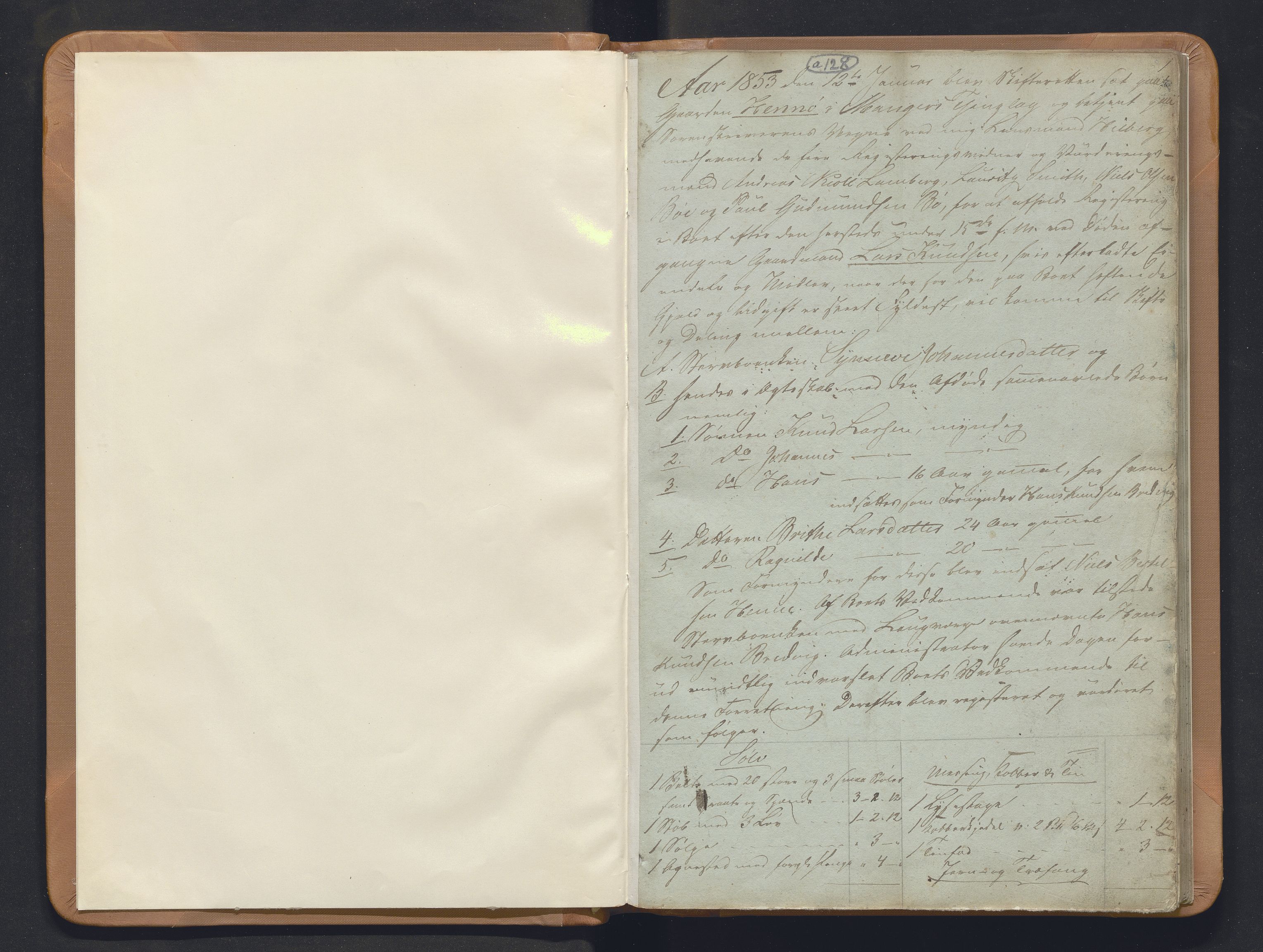 Nordhordland sorenskrivar, SAB/A-2901/1/H/Hb/L0018: Registreringsprotokollar, 1853-1856, s. 1