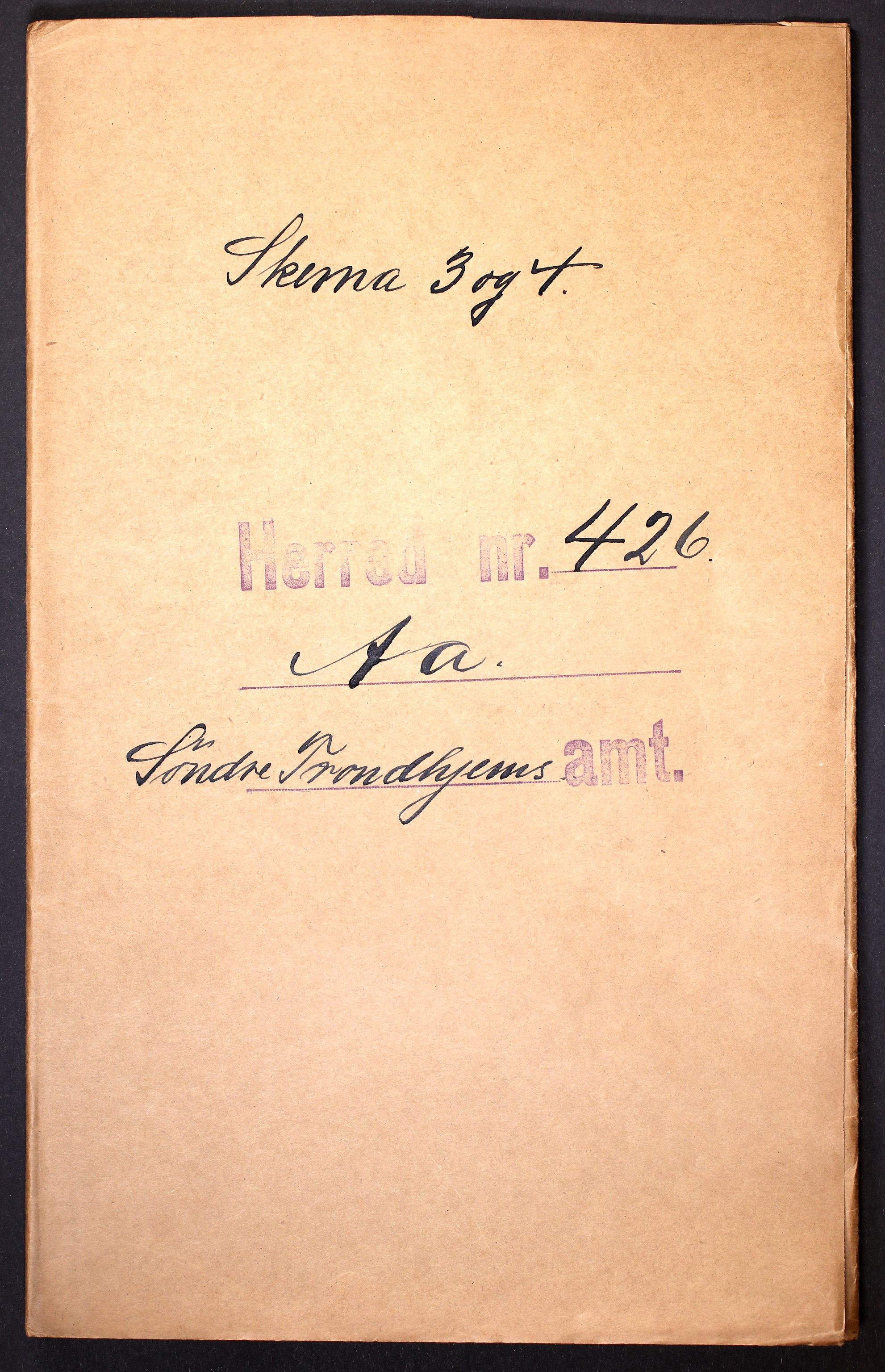 RA, Folketelling 1910 for 1630 Aa herred, 1910, s. 1