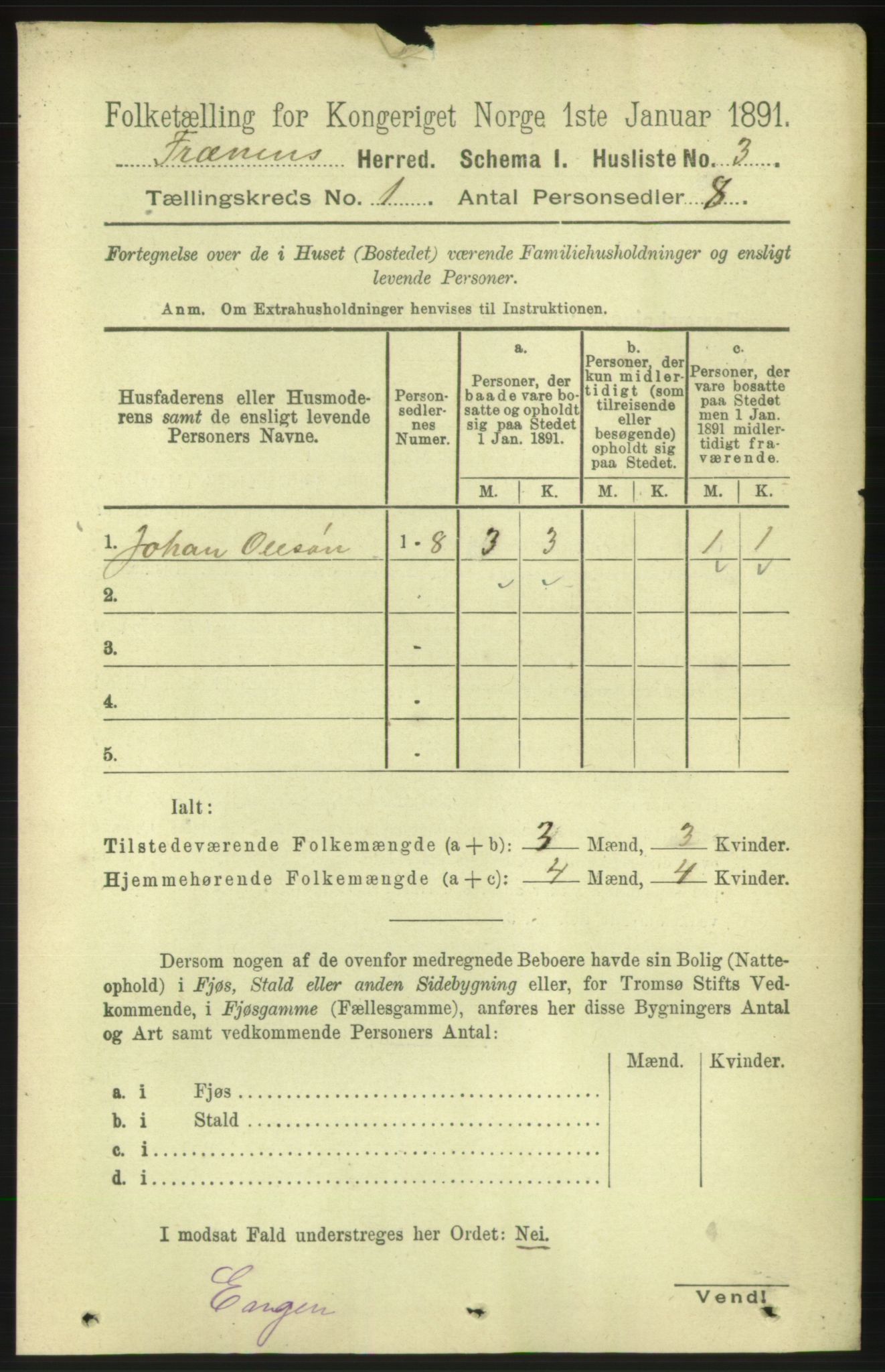 RA, Folketelling 1891 for 1548 Fræna herred, 1891, s. 26