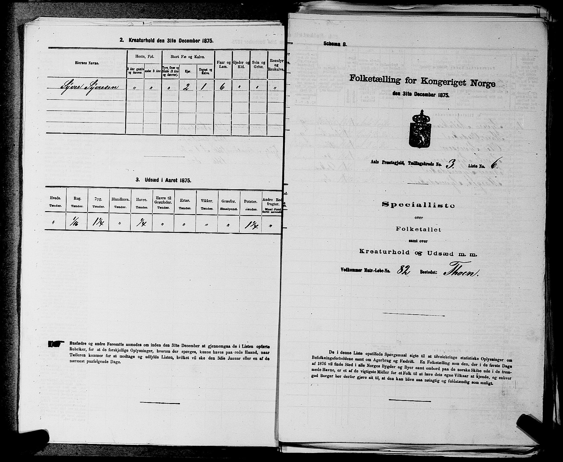 SAKO, Folketelling 1875 for 0619P Ål prestegjeld, 1875, s. 326