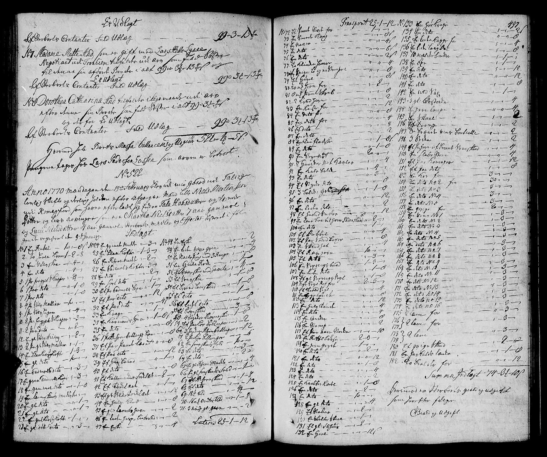 Finnmark sorenskriveri, AV/SATØ-S-0053/H/Ha/L0067: Skifteprotokoller, 1759-1771, s. 496b-497a