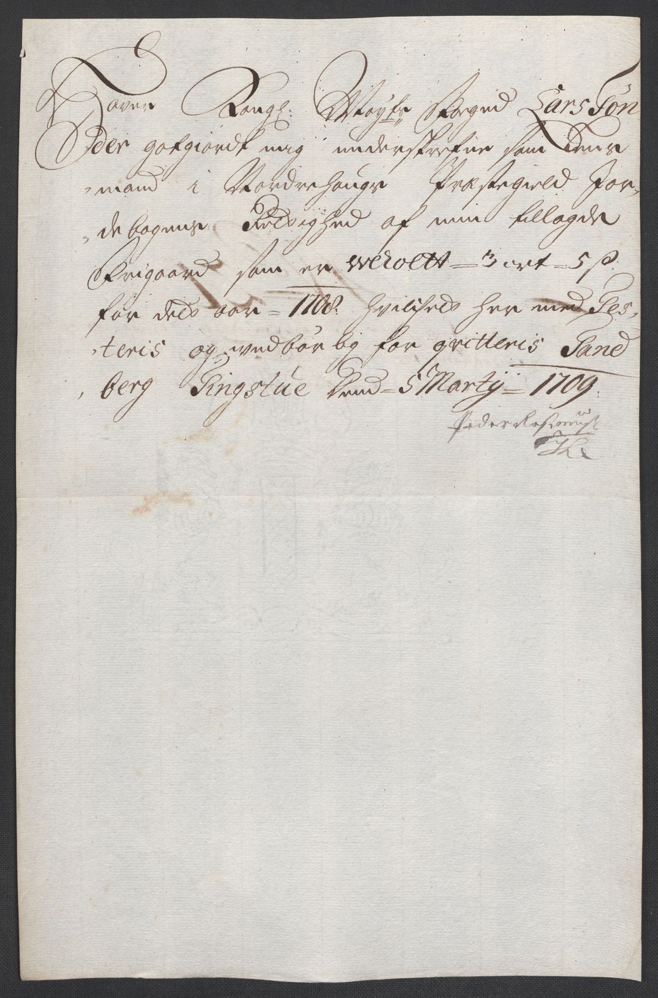 Rentekammeret inntil 1814, Reviderte regnskaper, Fogderegnskap, AV/RA-EA-4092/R22/L1467: Fogderegnskap Ringerike, Hallingdal og Buskerud, 1708, s. 239