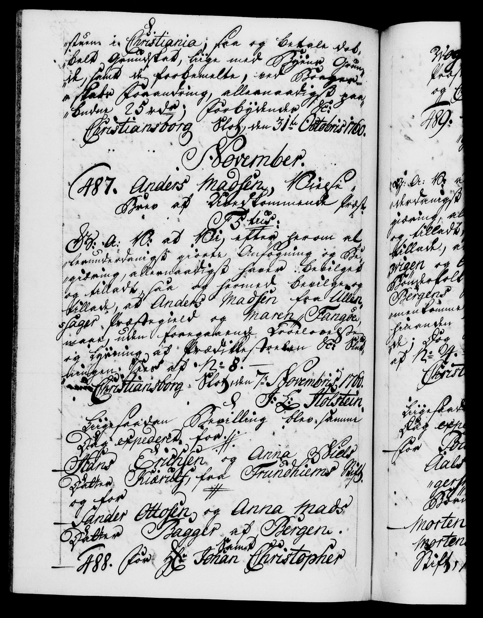 Danske Kanselli 1572-1799, RA/EA-3023/F/Fc/Fca/Fcaa/L0041: Norske registre, 1760-1762, s. 273b