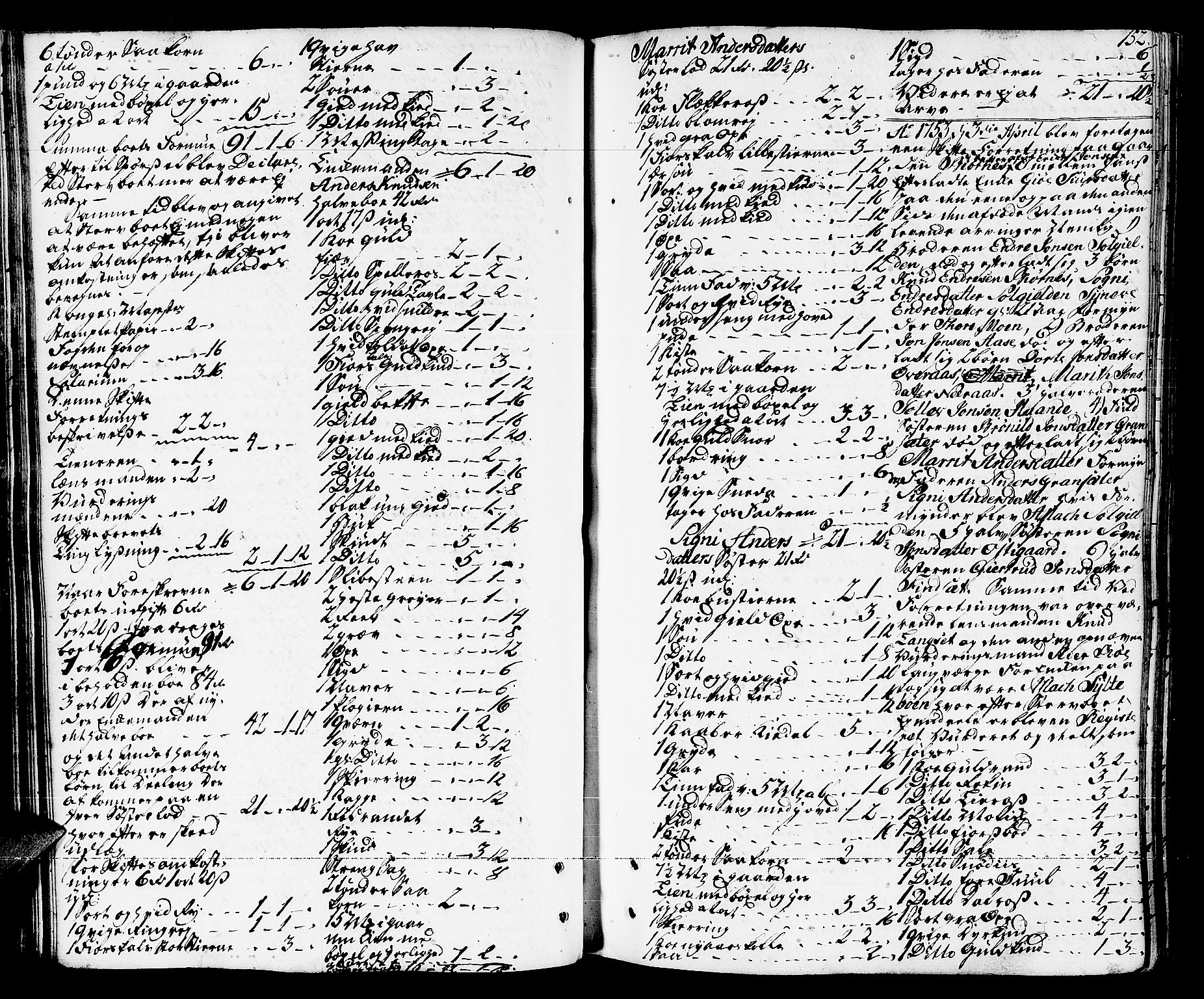Romsdal sorenskriveri, AV/SAT-A-4149/1/3/3A/L0008: Skifteprotokoll, 1752-1761, s. 151b-152a