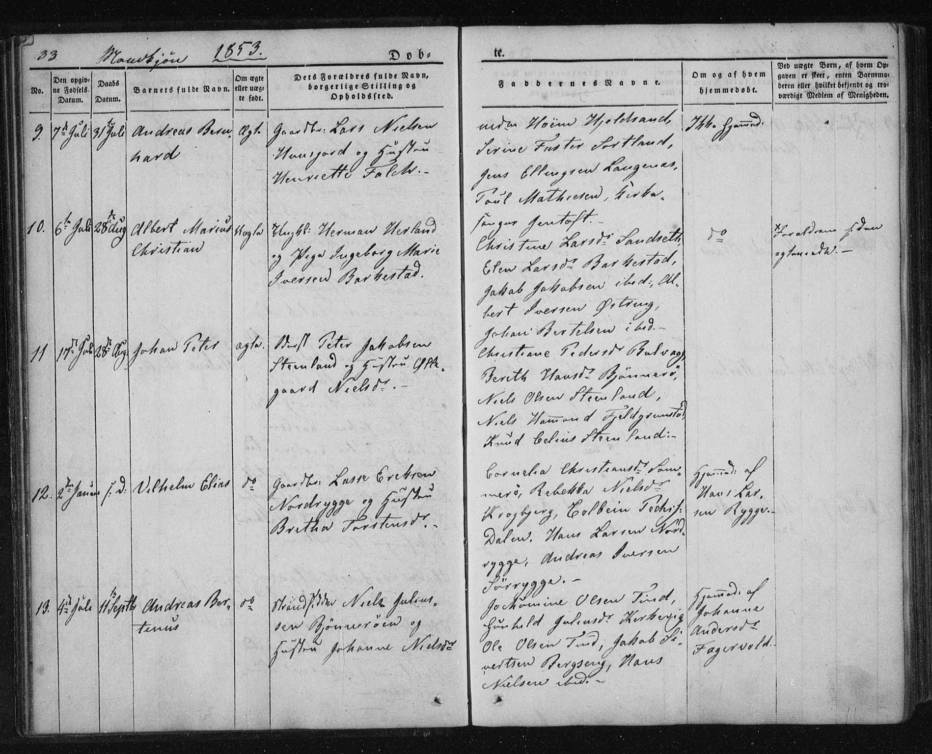 Ministerialprotokoller, klokkerbøker og fødselsregistre - Nordland, AV/SAT-A-1459/893/L1332: Ministerialbok nr. 893A05, 1841-1858, s. 33