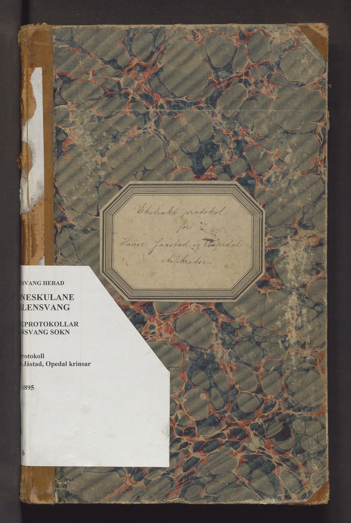 Ullensvang herad. Barneskulane , IKAH/1231b-231/F/Fa/Faa/L0006: Skuleprotokoll for Hauso, Opedal og Jåstad krinsar i Ullensvang prestegjeld, 1880-1895