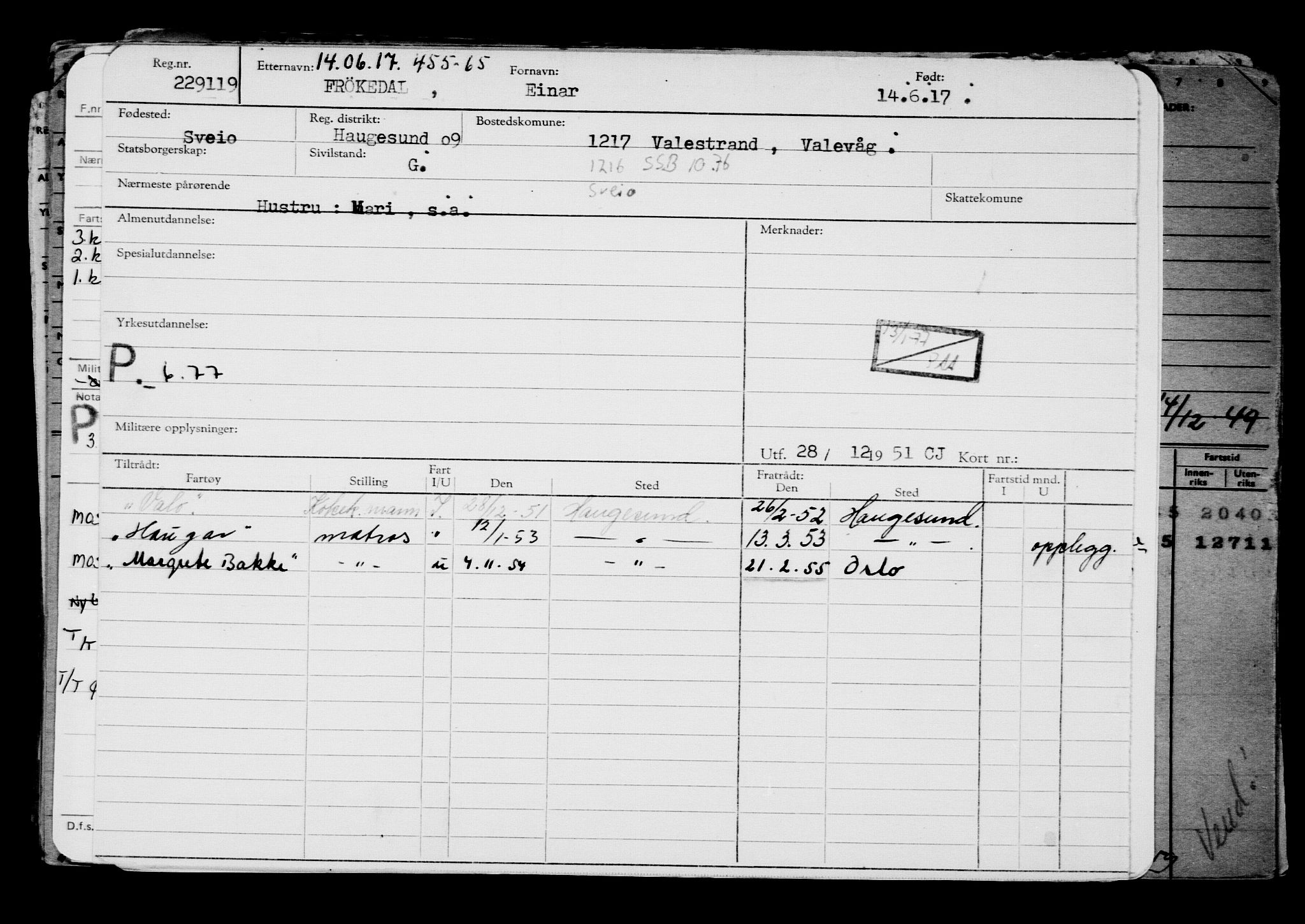 Direktoratet for sjømenn, AV/RA-S-3545/G/Gb/L0149: Hovedkort, 1917, s. 275