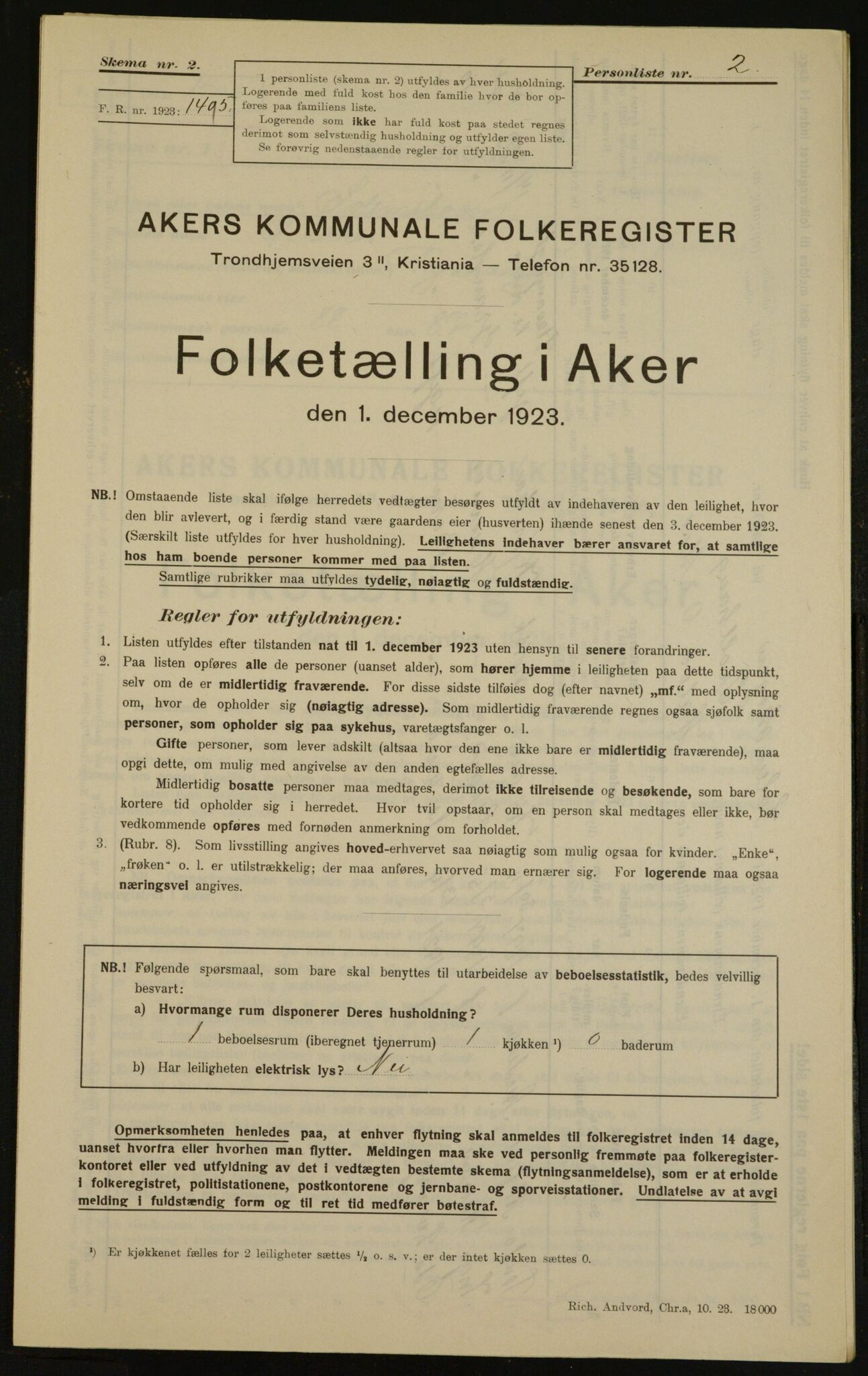 , Kommunal folketelling 1.12.1923 for Aker, 1923, s. 31247