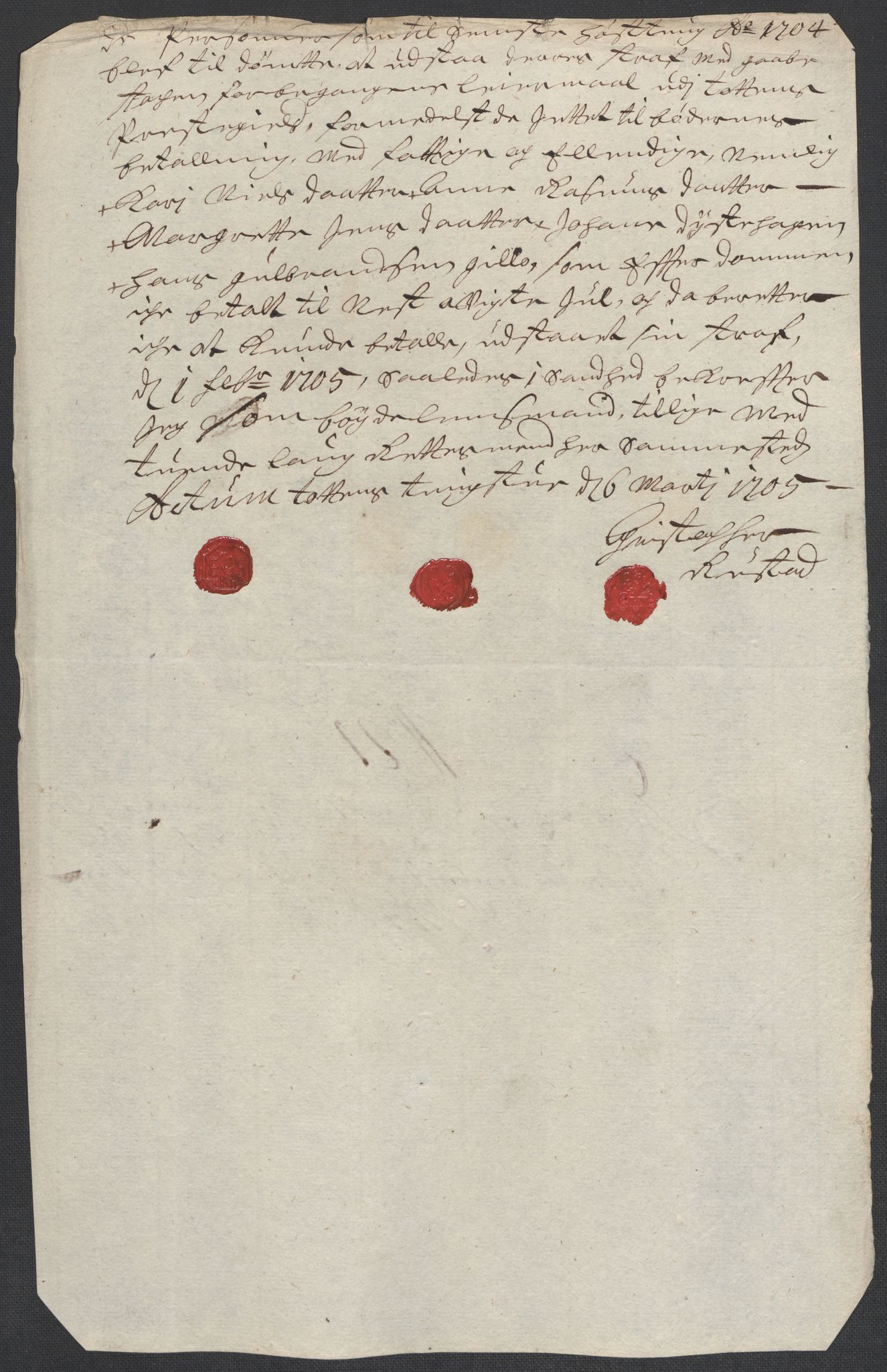 Rentekammeret inntil 1814, Reviderte regnskaper, Fogderegnskap, AV/RA-EA-4092/R18/L1302: Fogderegnskap Hadeland, Toten og Valdres, 1704, s. 107